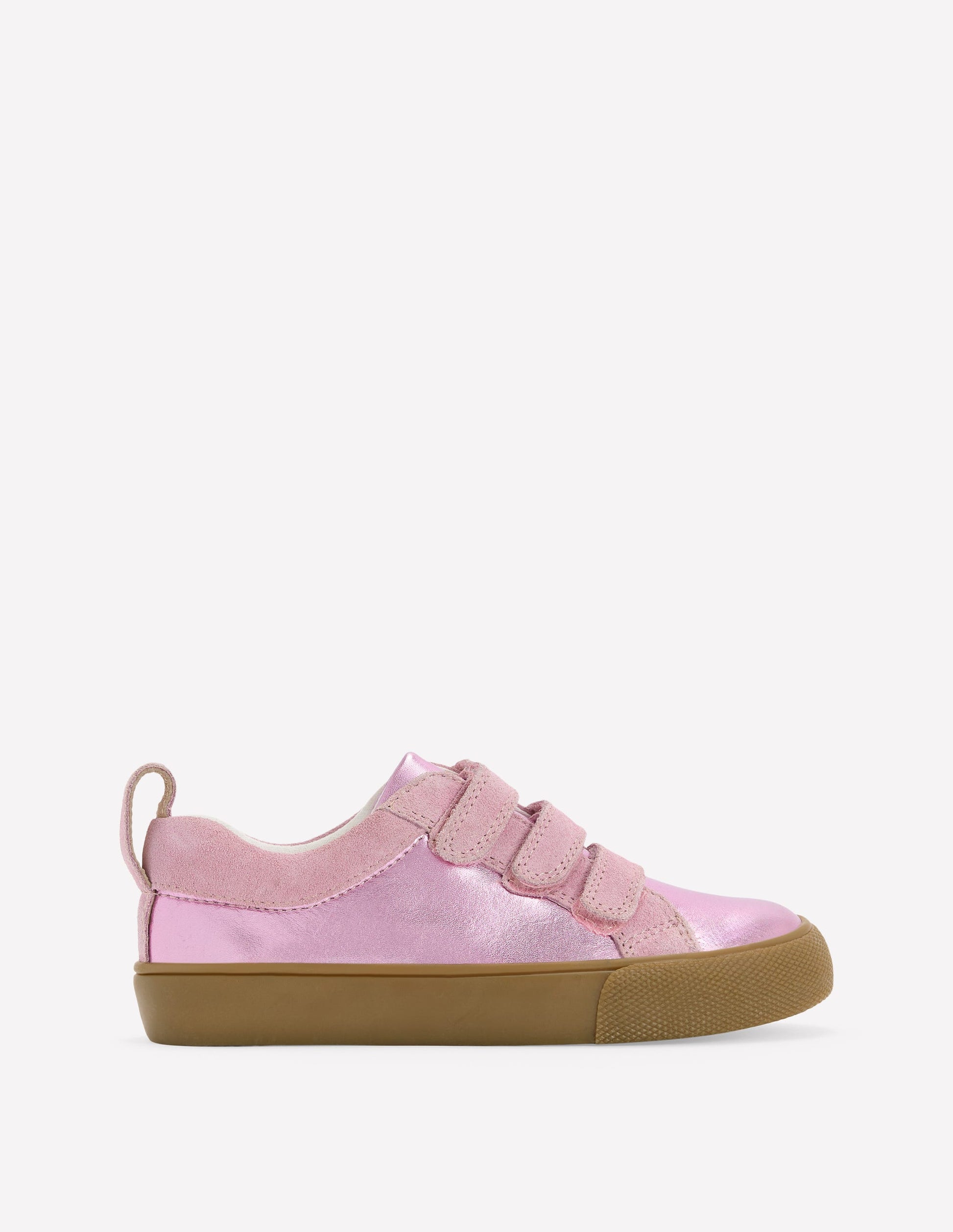 Velcro Low top-Pink Metallic-1