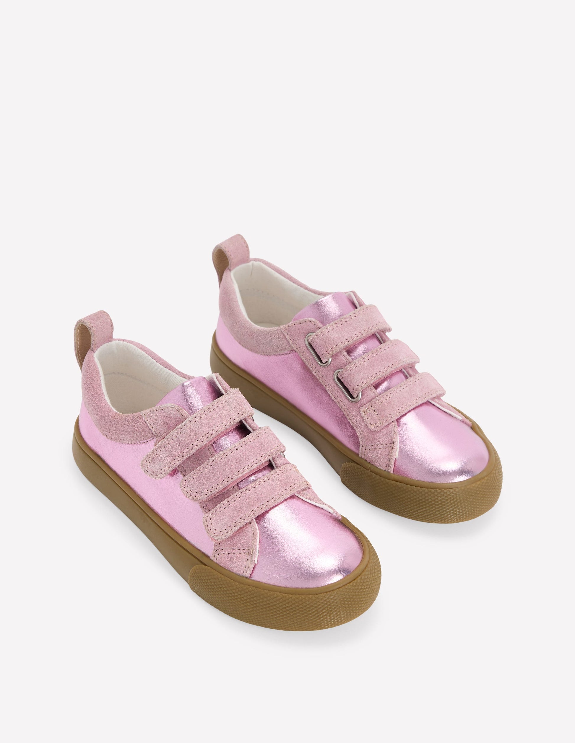 Velcro Low top-Pink Metallic-2