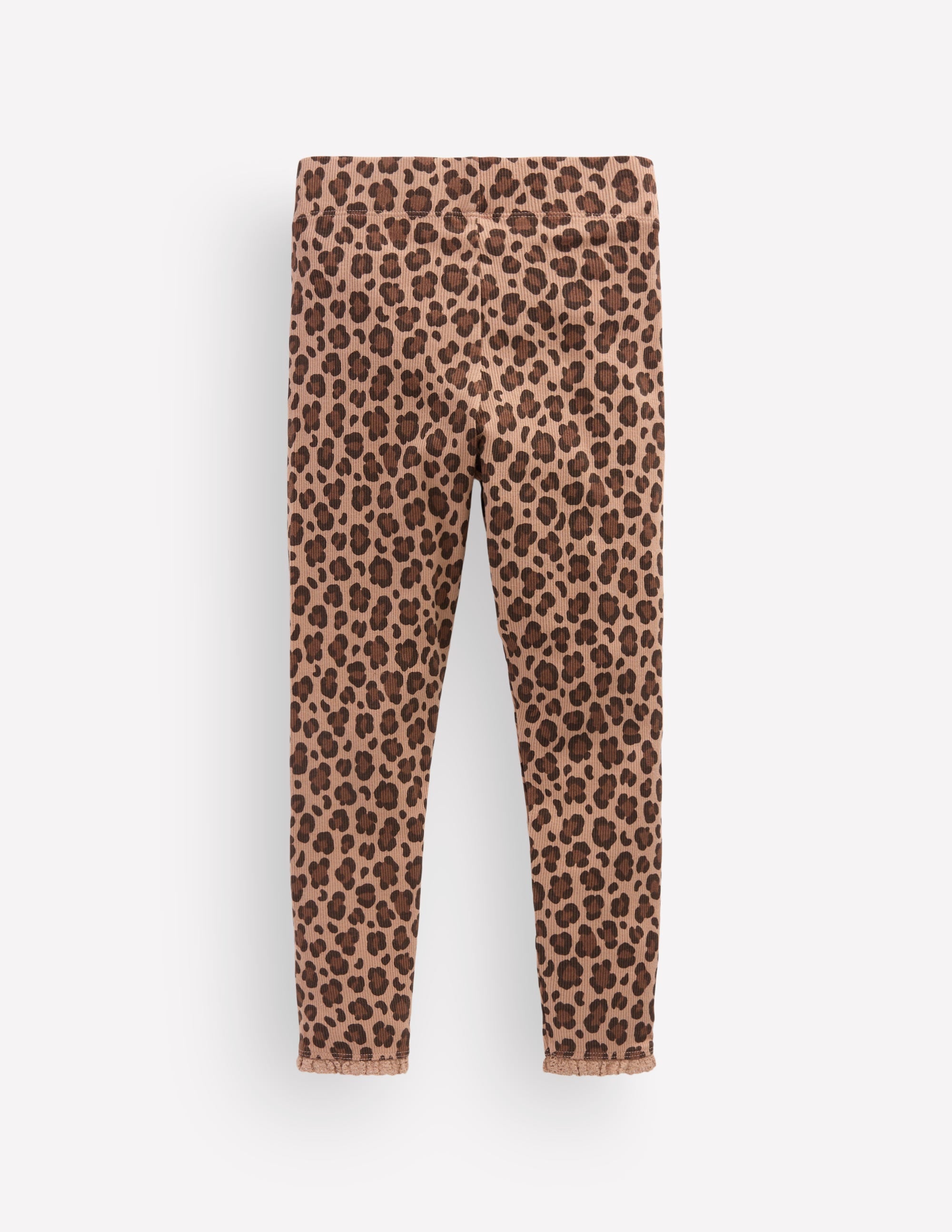 Ribbed Leggings-Brown Leopard - Image 2