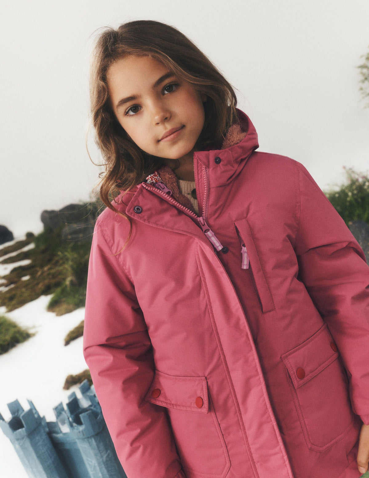 4-in-1 Waterproof Coat-Pink Heather - Image 15