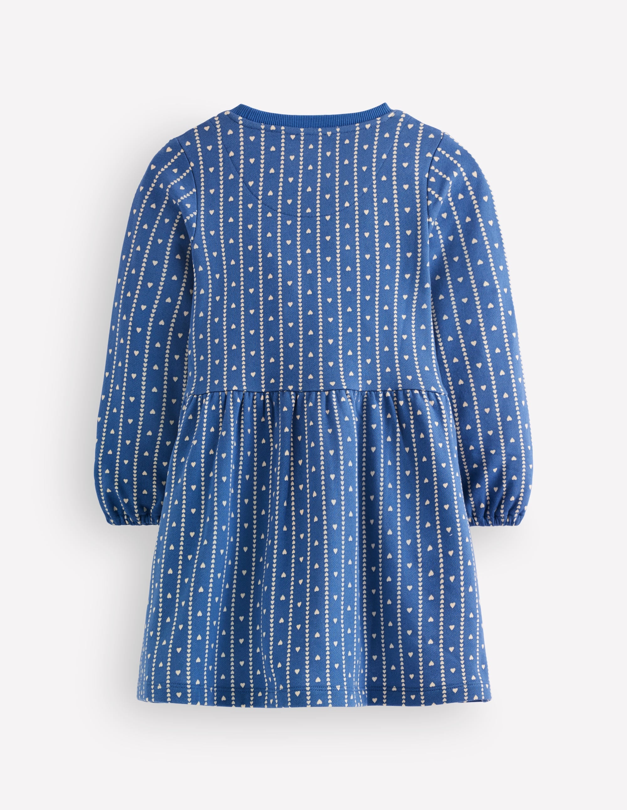 Minna Sweatshirt Dress-Blue Heart Stripe - Image 2