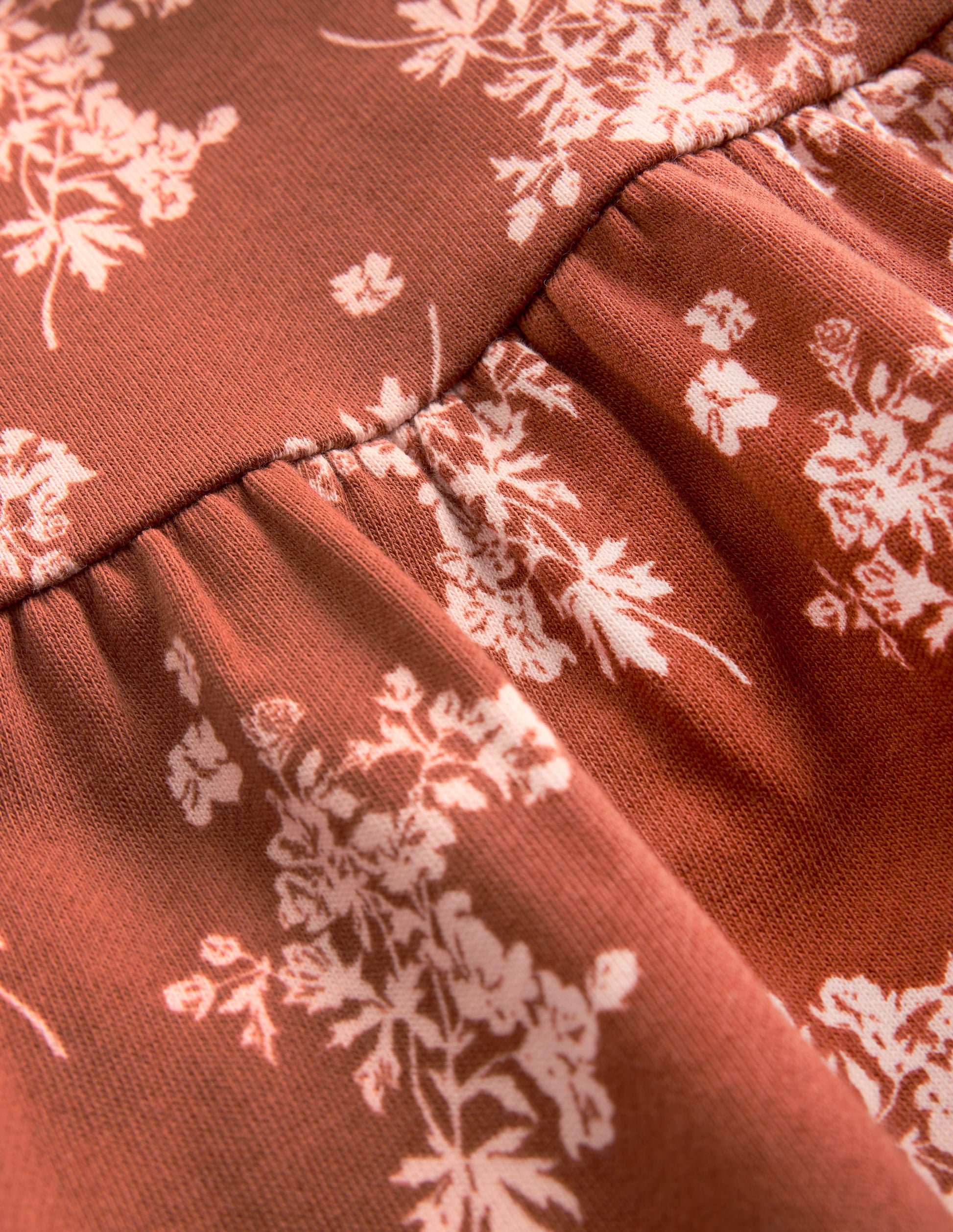 Minna Sweatshirt Dress-Brown  Floral-3