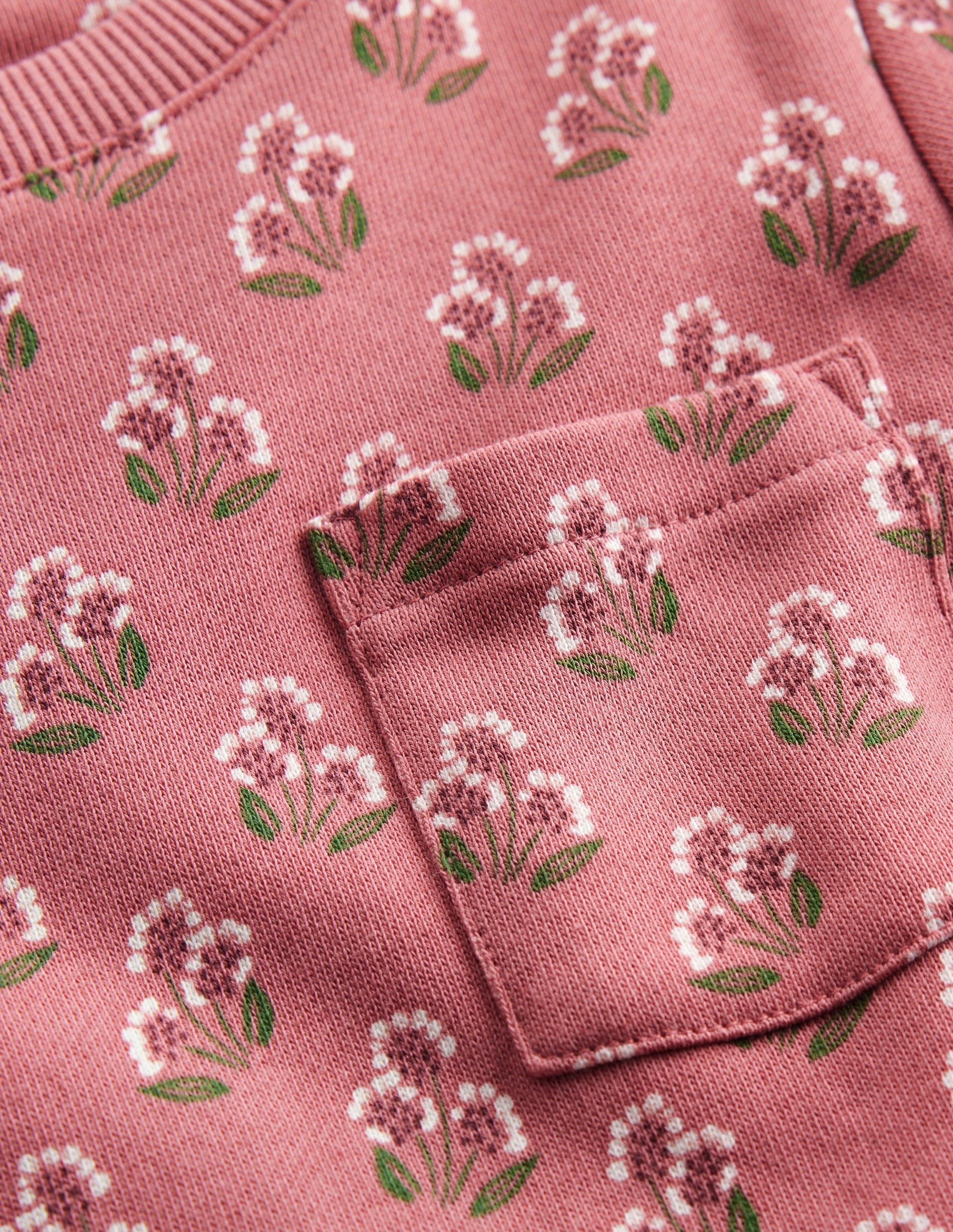 Minna Sweatshirt Dress-Pink Floral-4