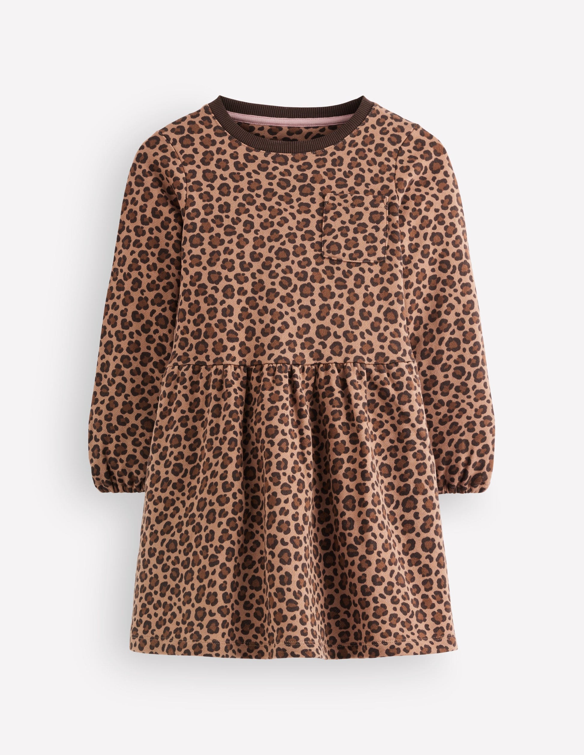 Minna Sweatshirt Dress-Leopard-1