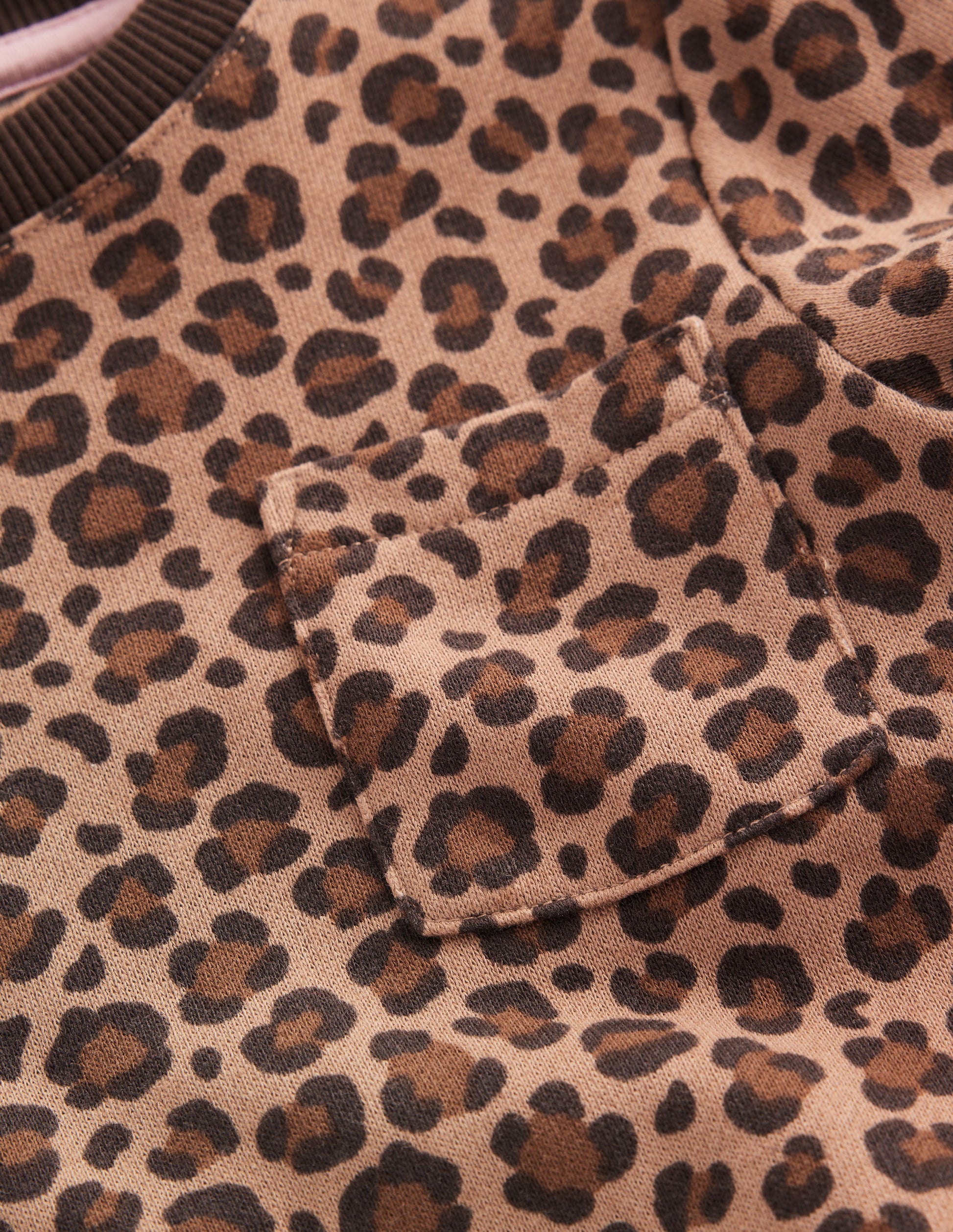Minna Sweatshirt Dress-Leopard-3