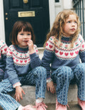 Eleanor Fair Isle Jumper-Bluejay Marl