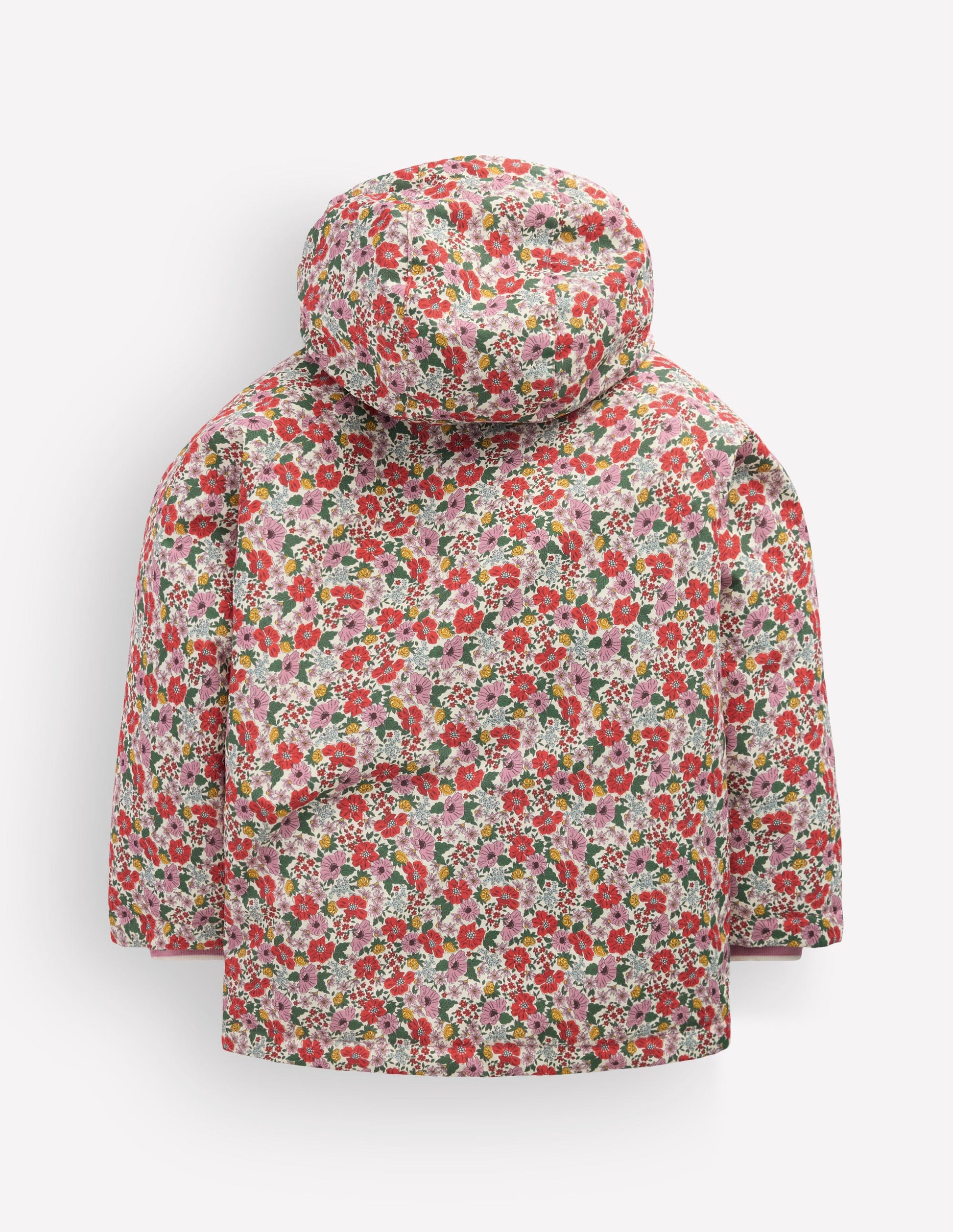 Sherpa Lined Anorak-Soft Cream Garden Flowerbed-6
