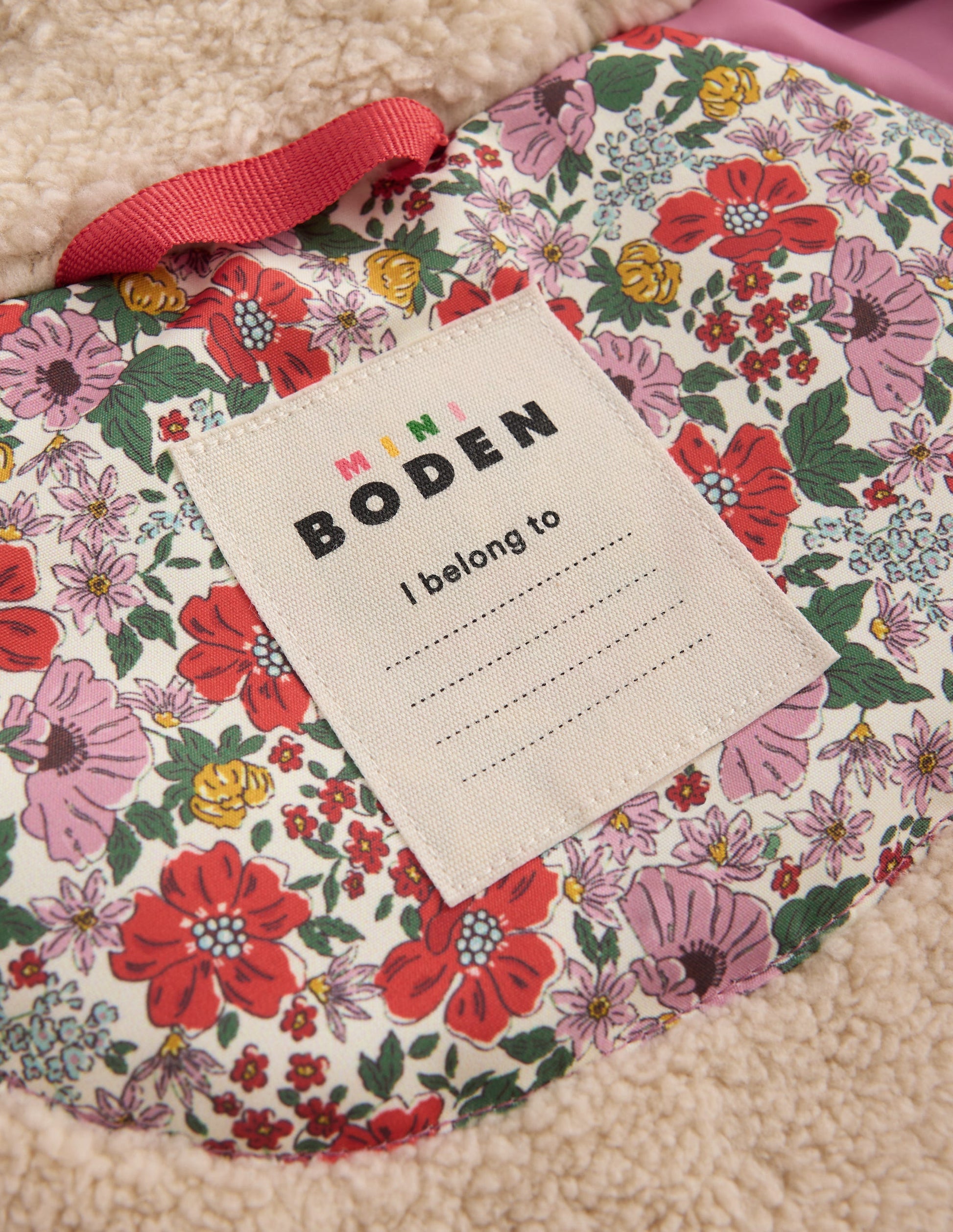 Sherpa Lined Anorak-Soft Cream Garden Flowerbed-8