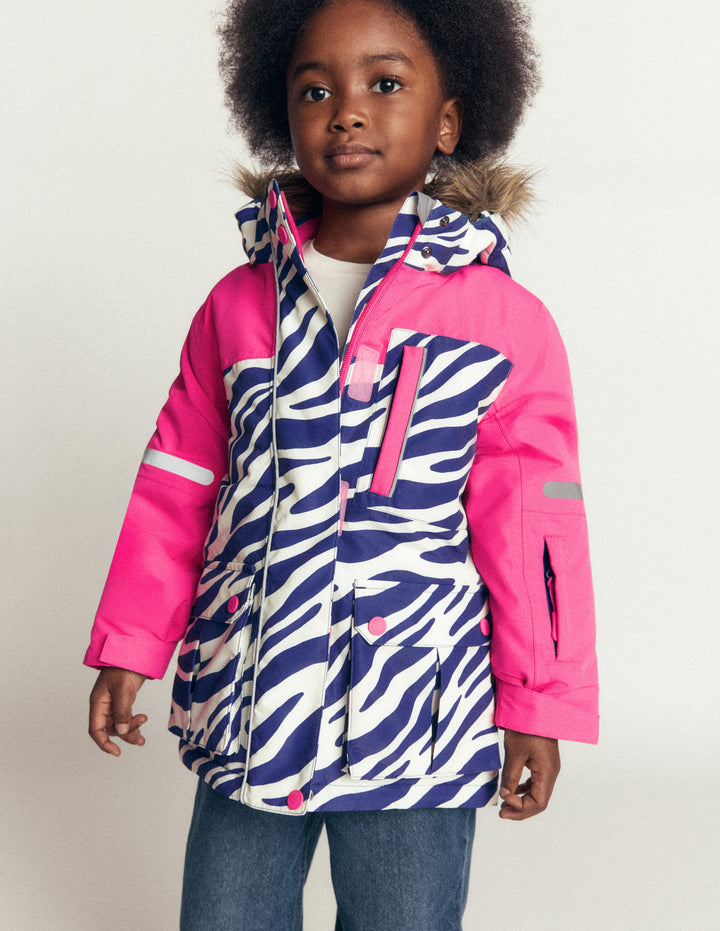All-Weather Waterproof Coat-Zebra