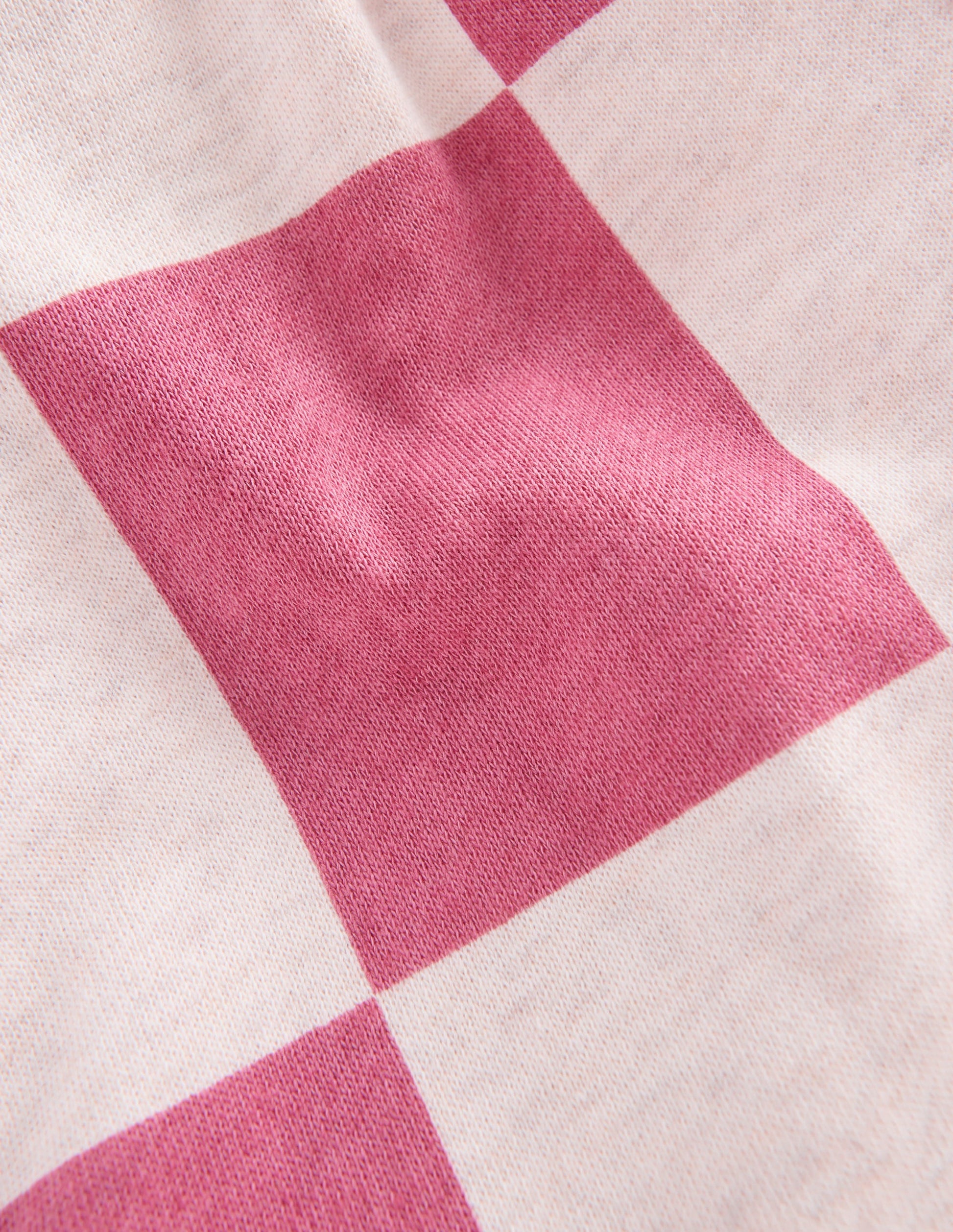 Fun Printed Joggers-Pink Checkerboard-3