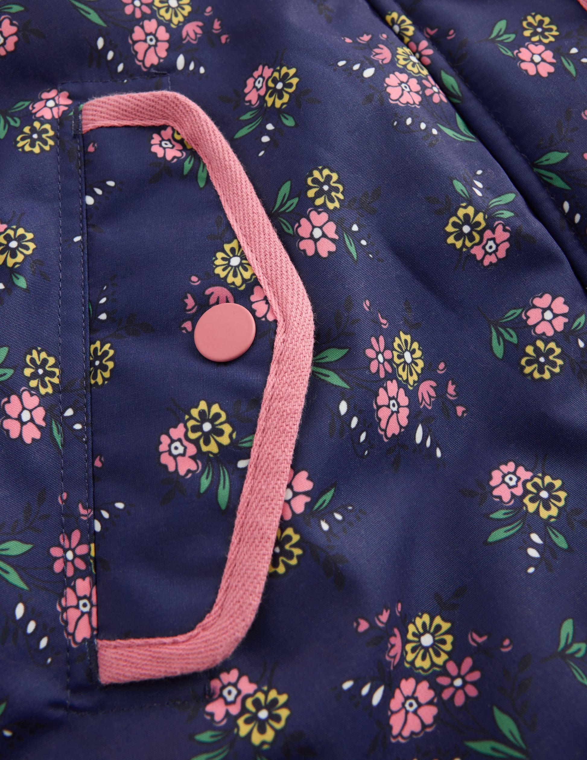 Joni Quilted Parka Coat-Navy Floral-8