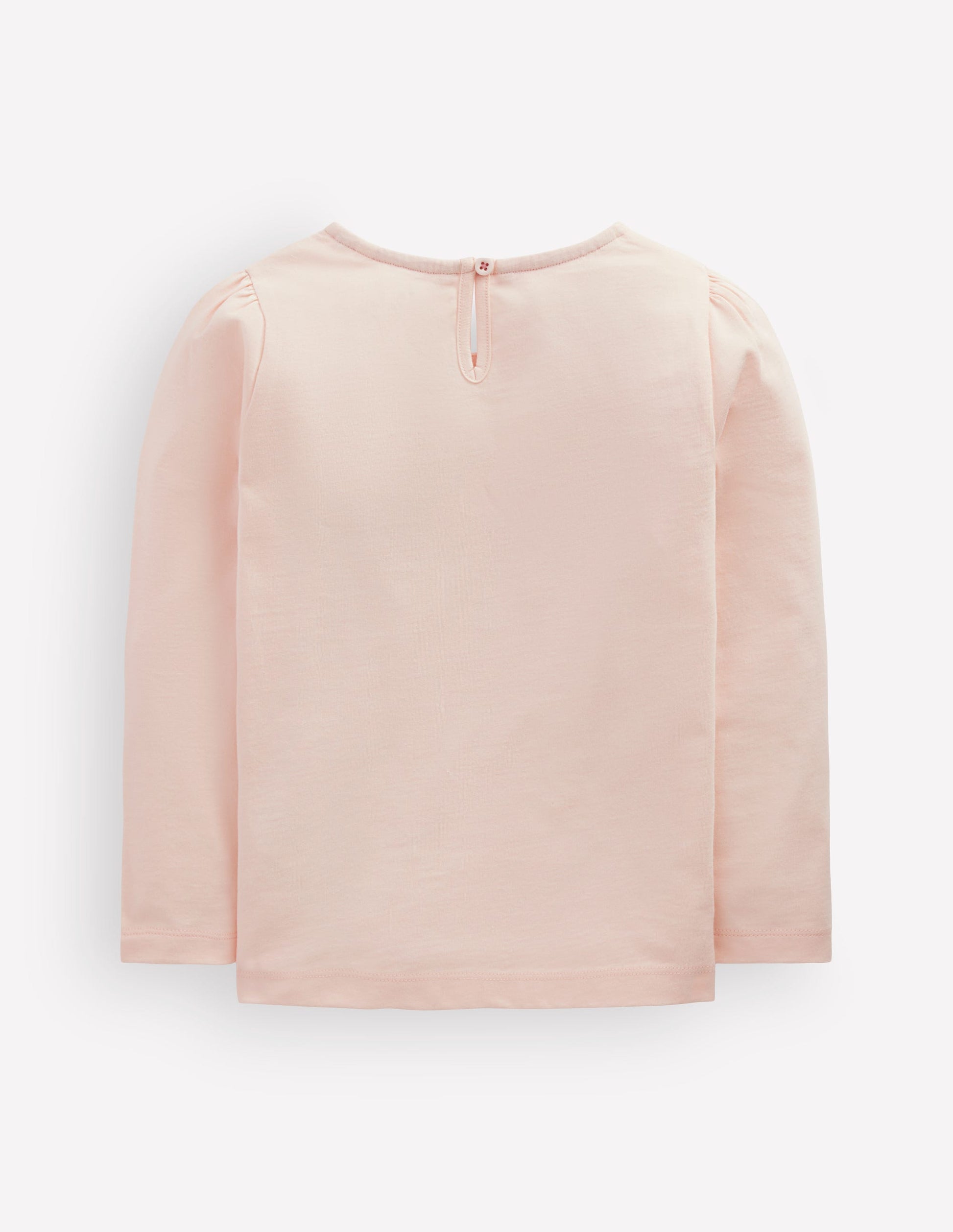 Puff Sleeve Appliqué  T-shirt-Botanic Pink Ballerinas-2