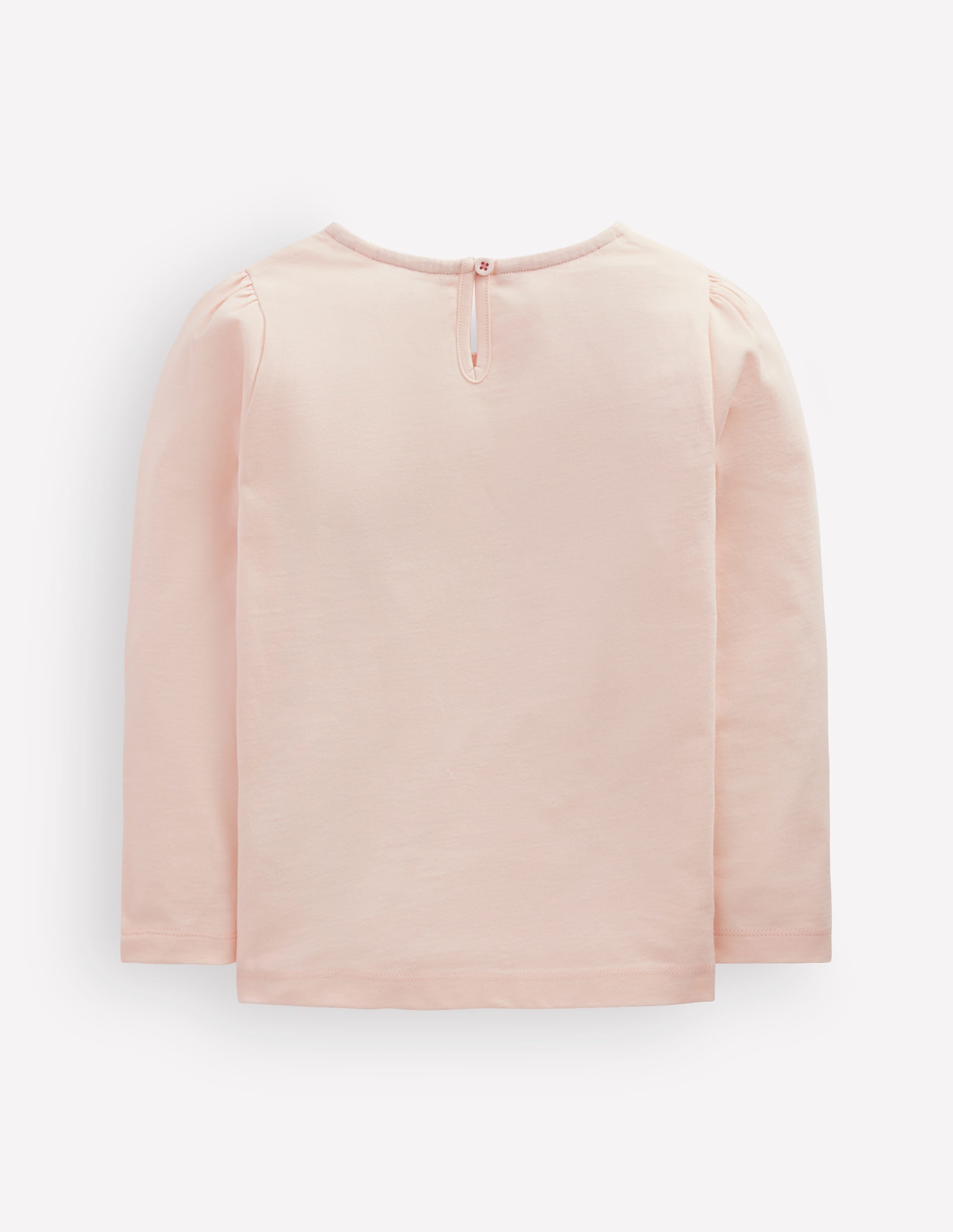 Puff Sleeve Appliqué  T-shirt-Botanic Pink Ballerinas - Image 2