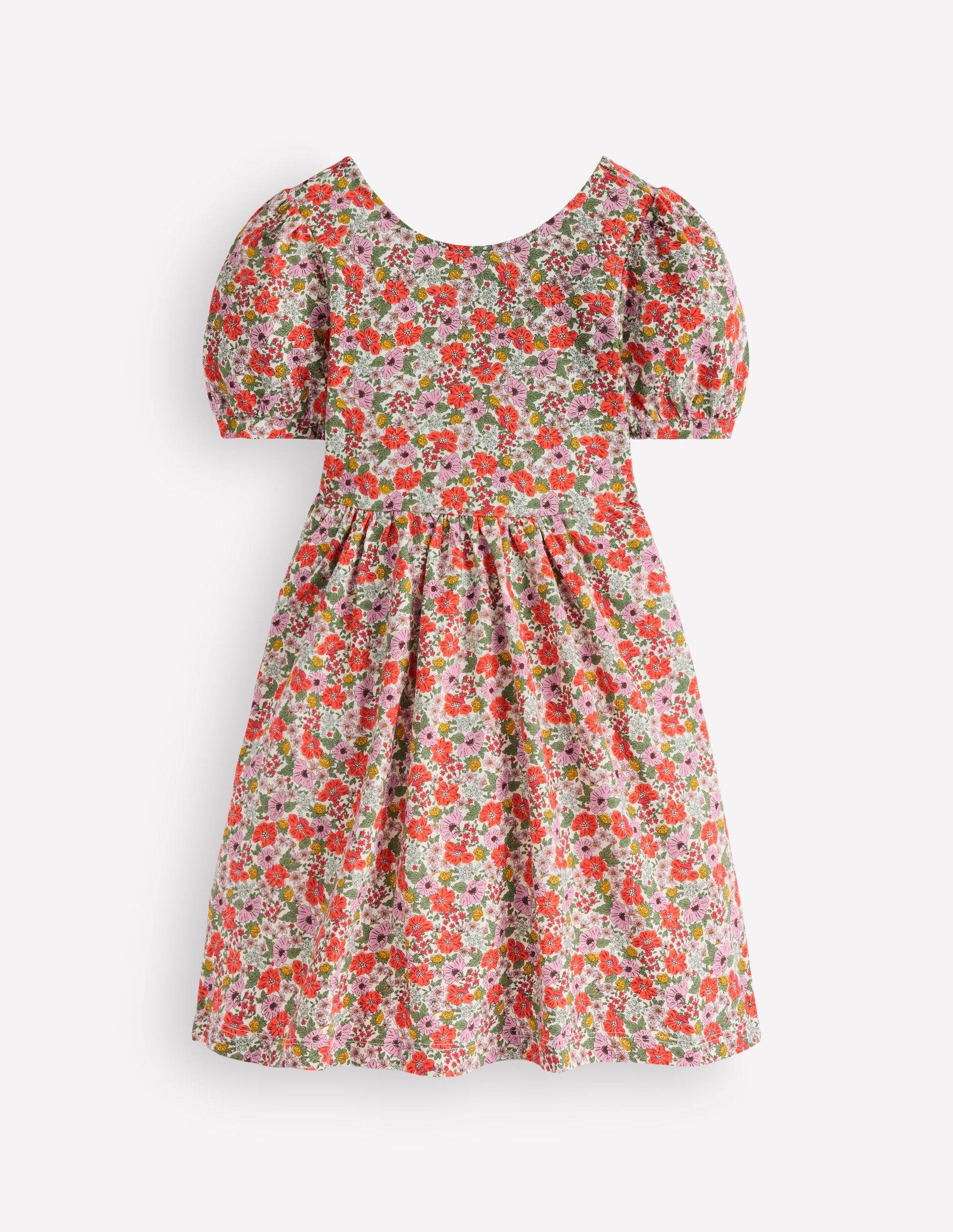 Ballerina Jersey Dress-Multi Florlal-1