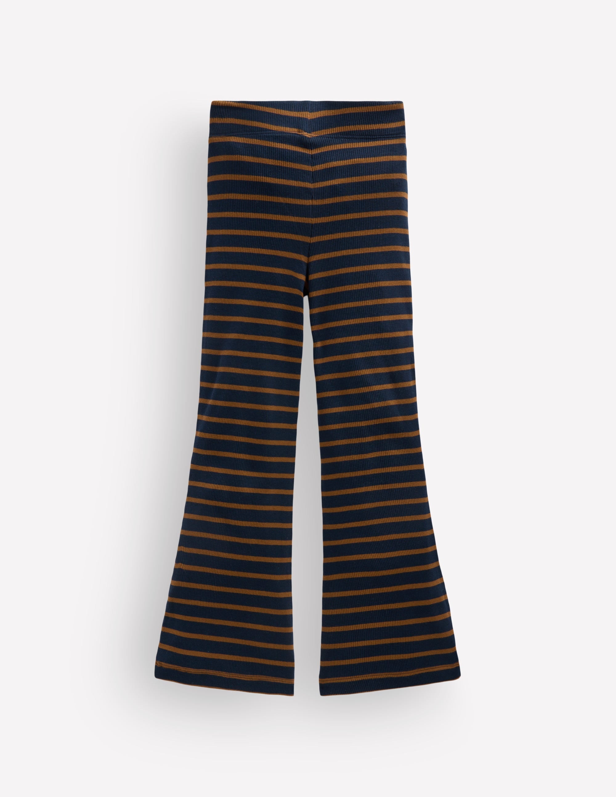 Ribbed Flared Leggings-Navy Stripe - Image 3