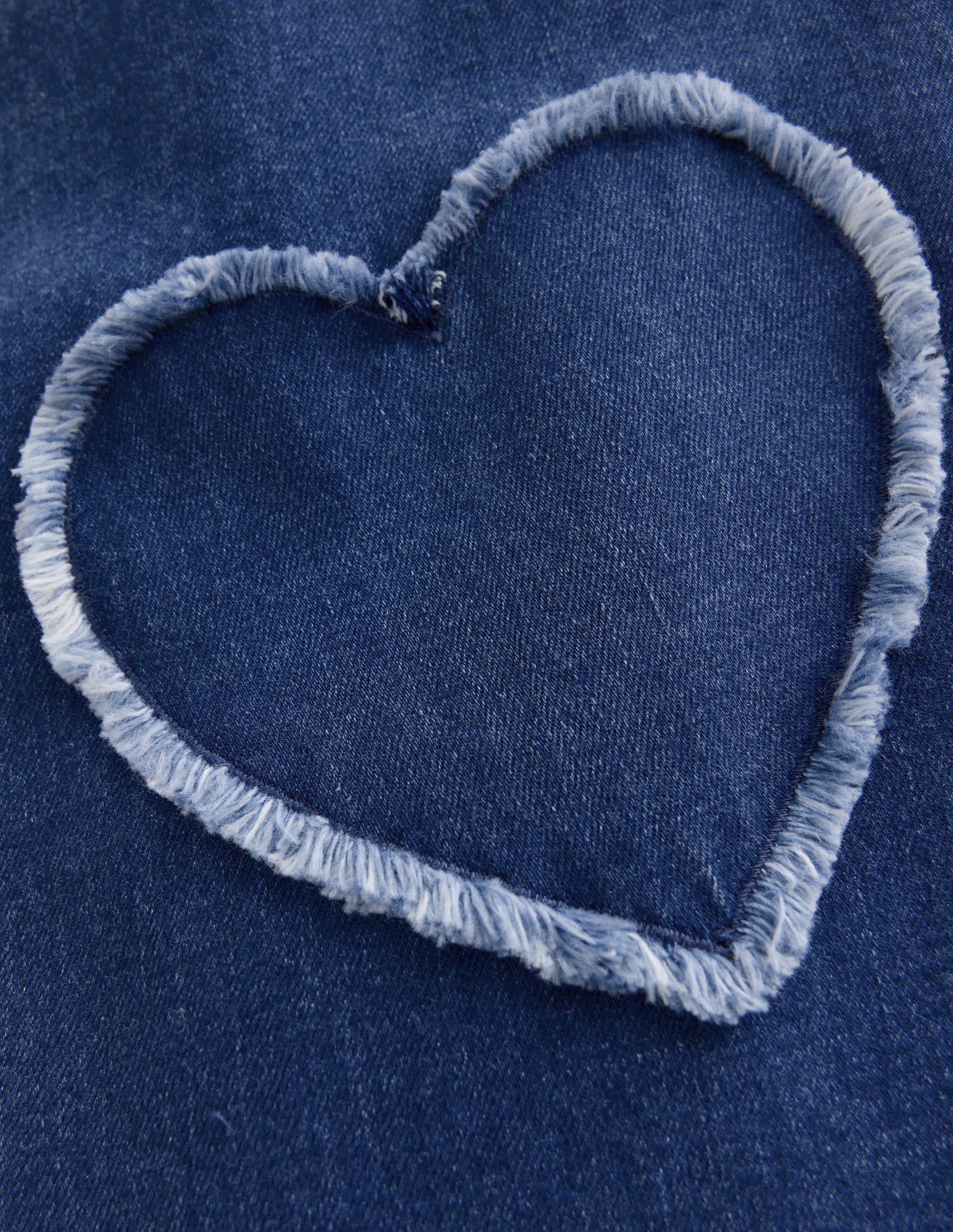 Wide Leg Jeans-Mid Wash Heart Applique-3