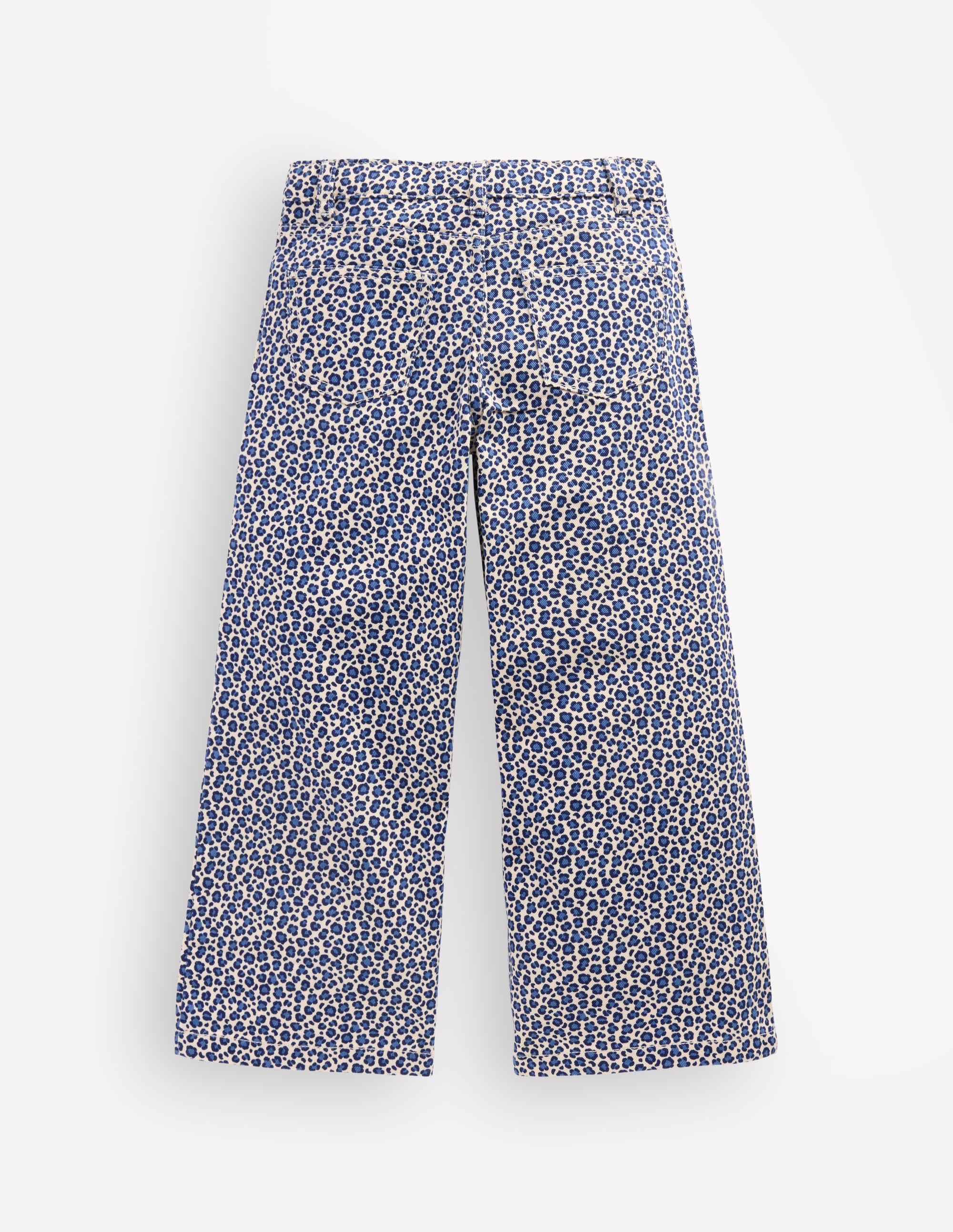 Wide Leg Jeans-Calico White/ Blue Leopard - Image 3