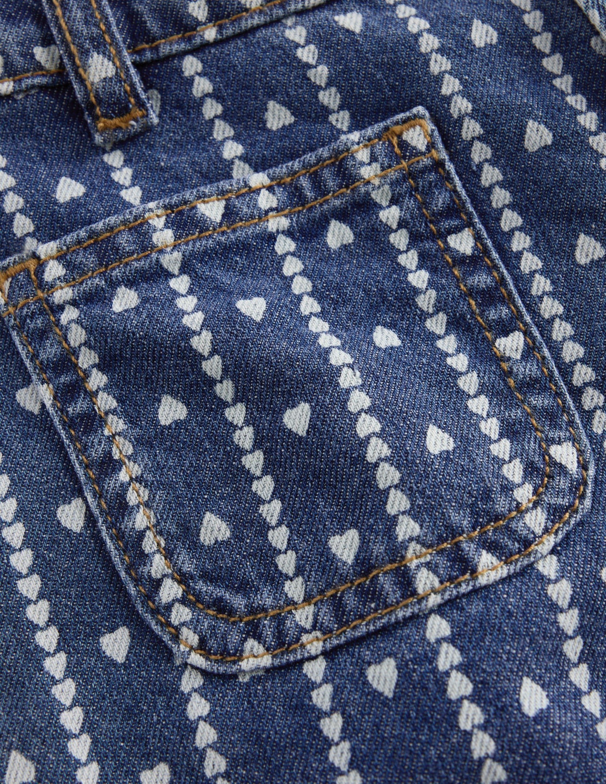Patch Pocket Straight Jeans-Hearts-4