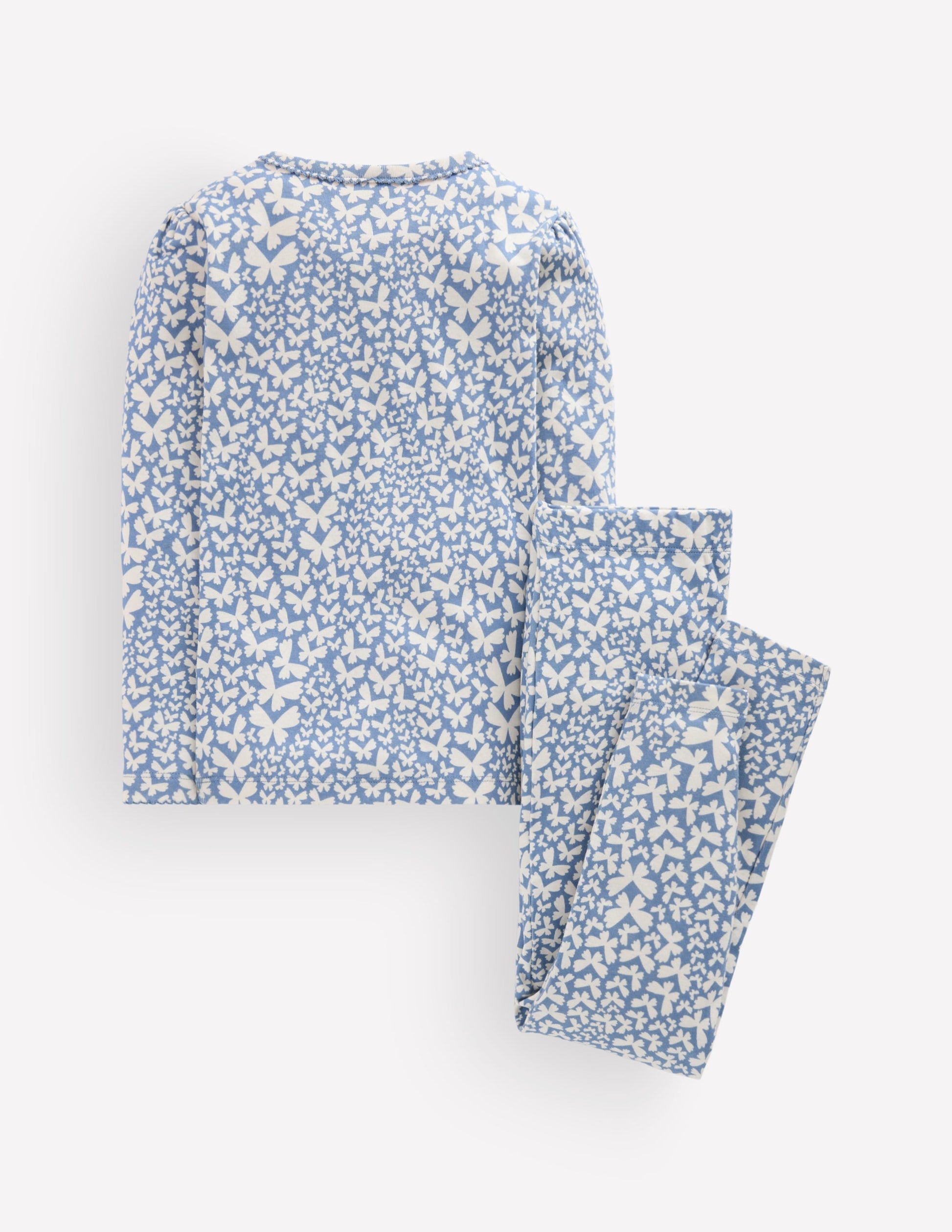 Snug Henley Pyjamas-Blue Butterflies-2