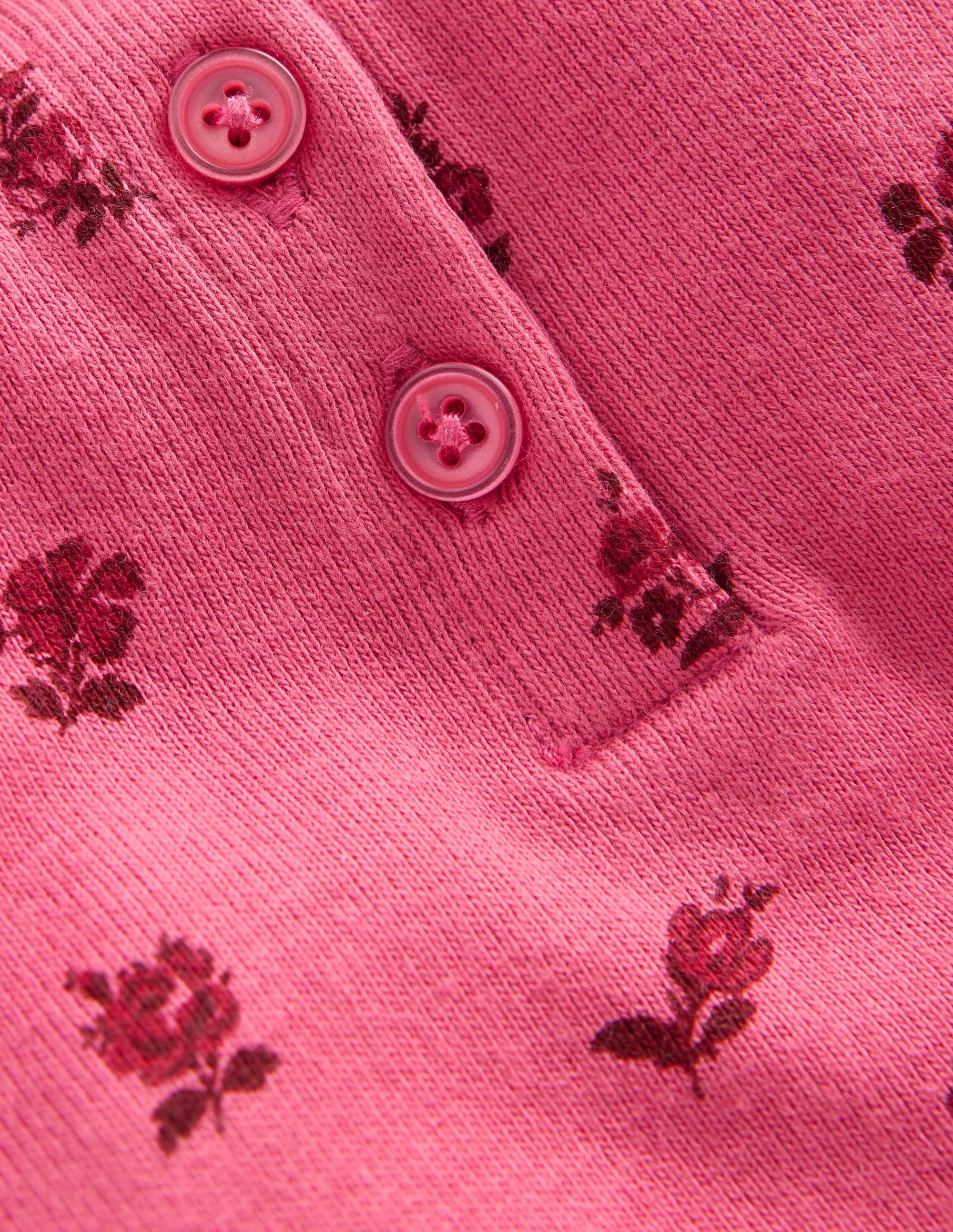 Snug Henley Pyjamas-Floral - Image 3