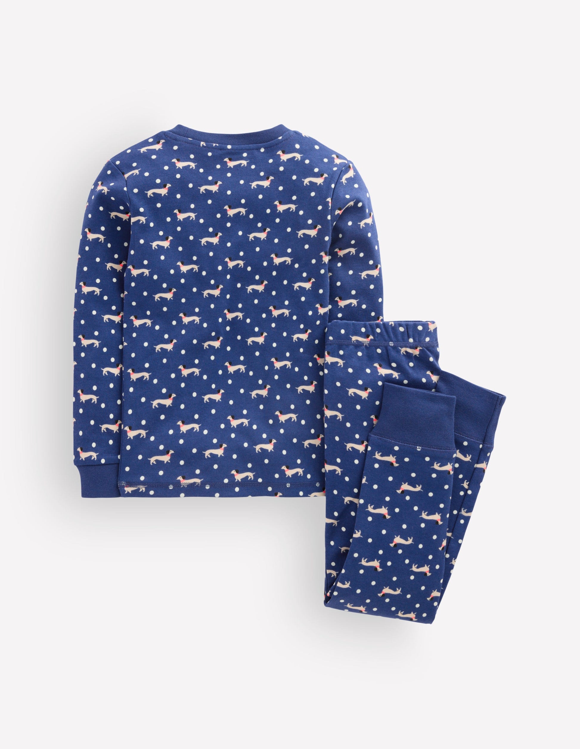 Snug Glow-In-The-Dark Pyjamas-Blue Spotty Dog-2