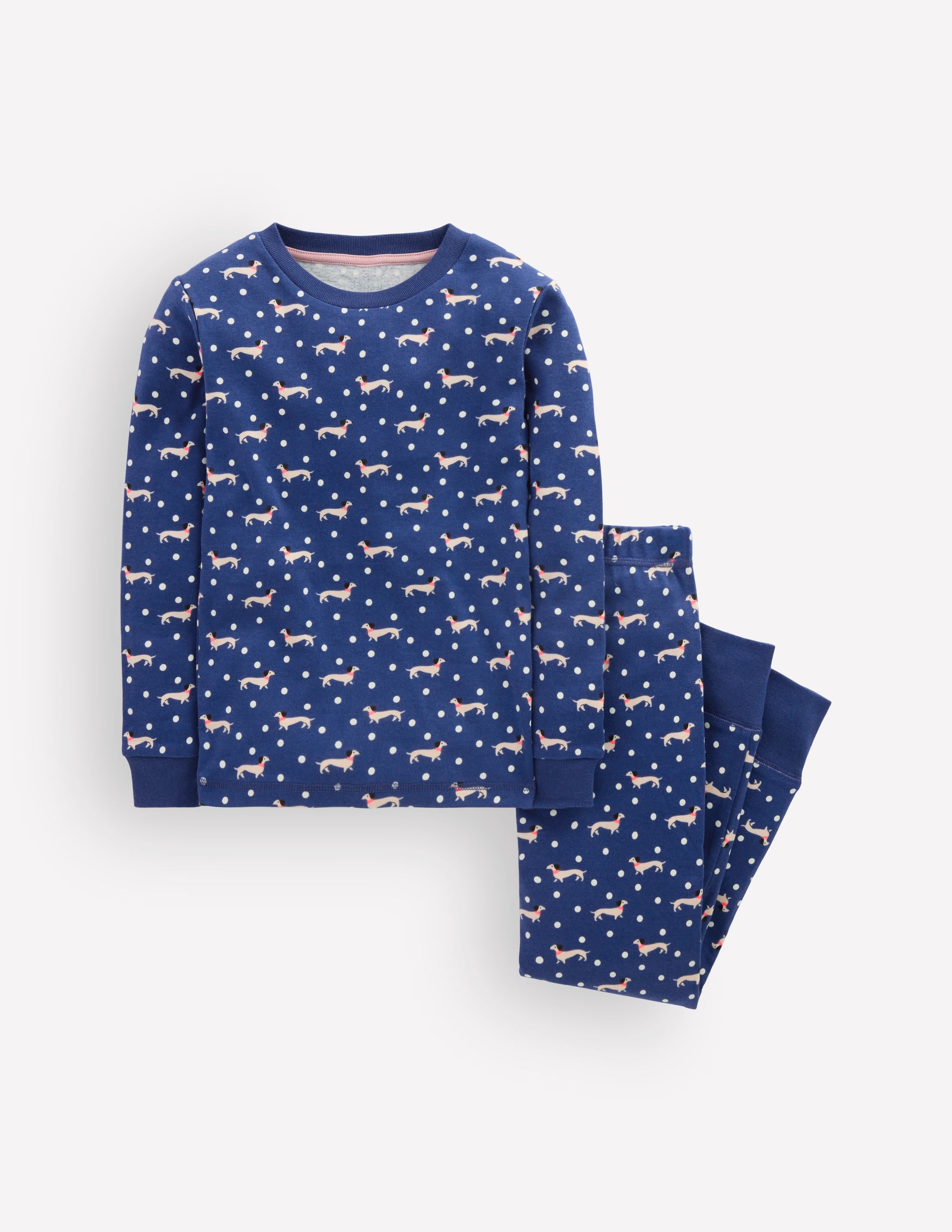 Snug Glow-In-The-Dark Pyjamas-Blue Spotty Dog - Image 1
