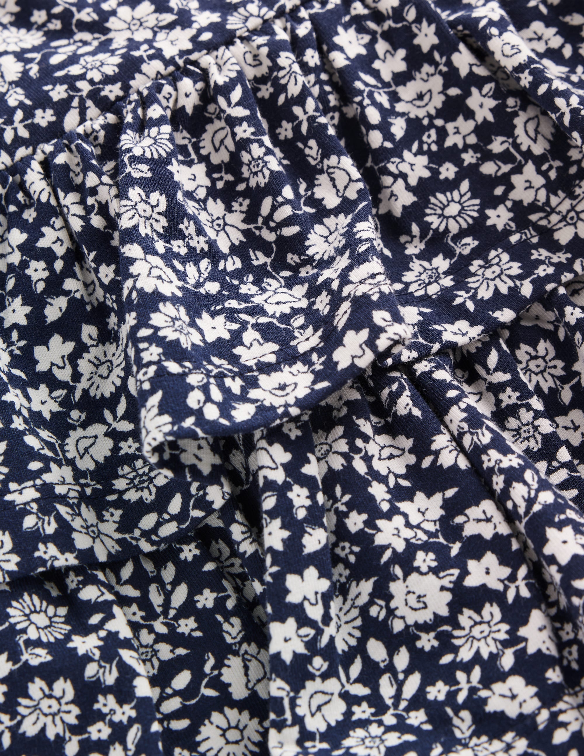 Cora Jersey RaRa Dress-Blue Ditsy - Image 3