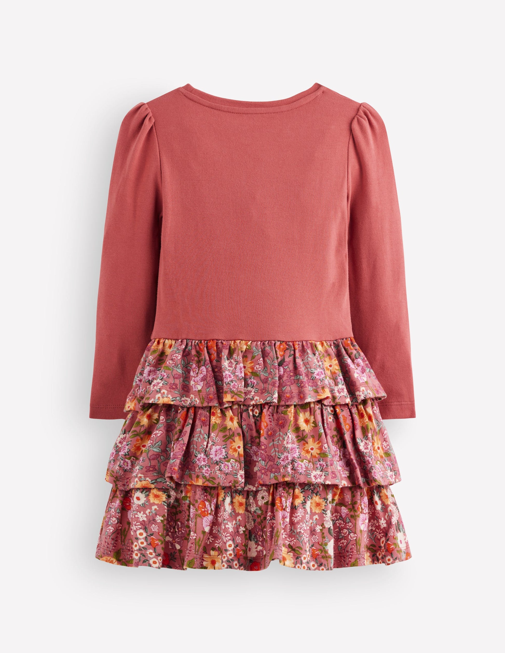 Cora Jersey RaRa Dress-Pink Flower Vine-2