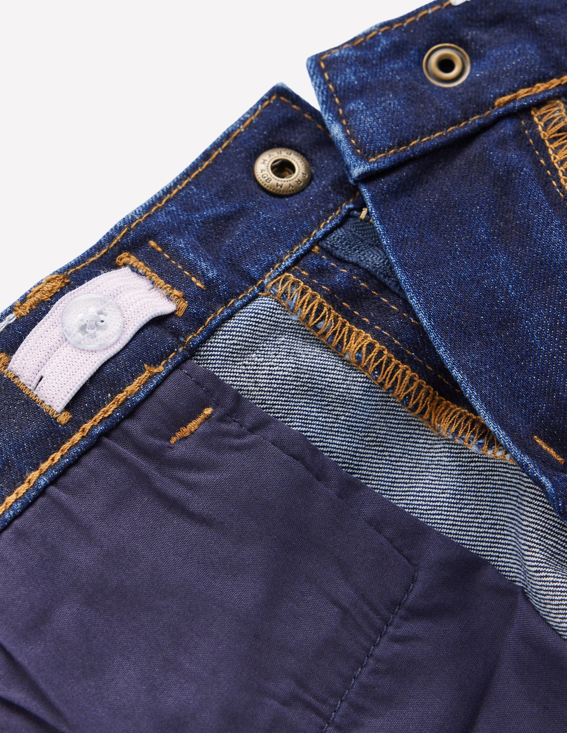 Frill Hem Denim Skirt-Dark Wash-7