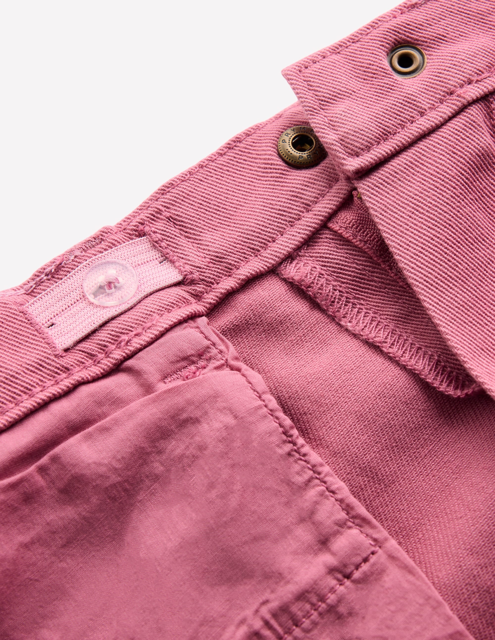 Frill Hem Denim Skirt-Pink Heather - Image 4