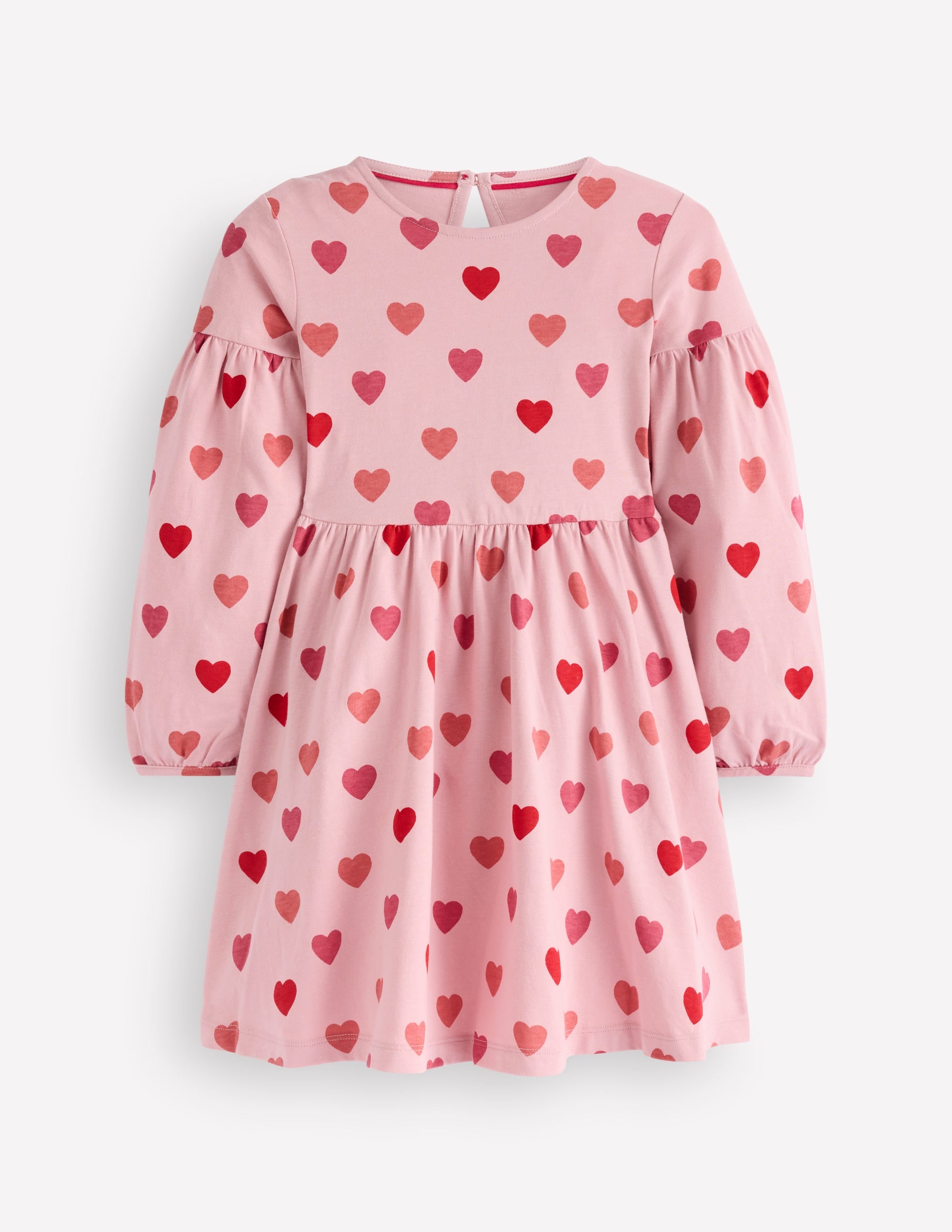 Madeline Blouson Sleeve Dress-Heart Print - Image 1
