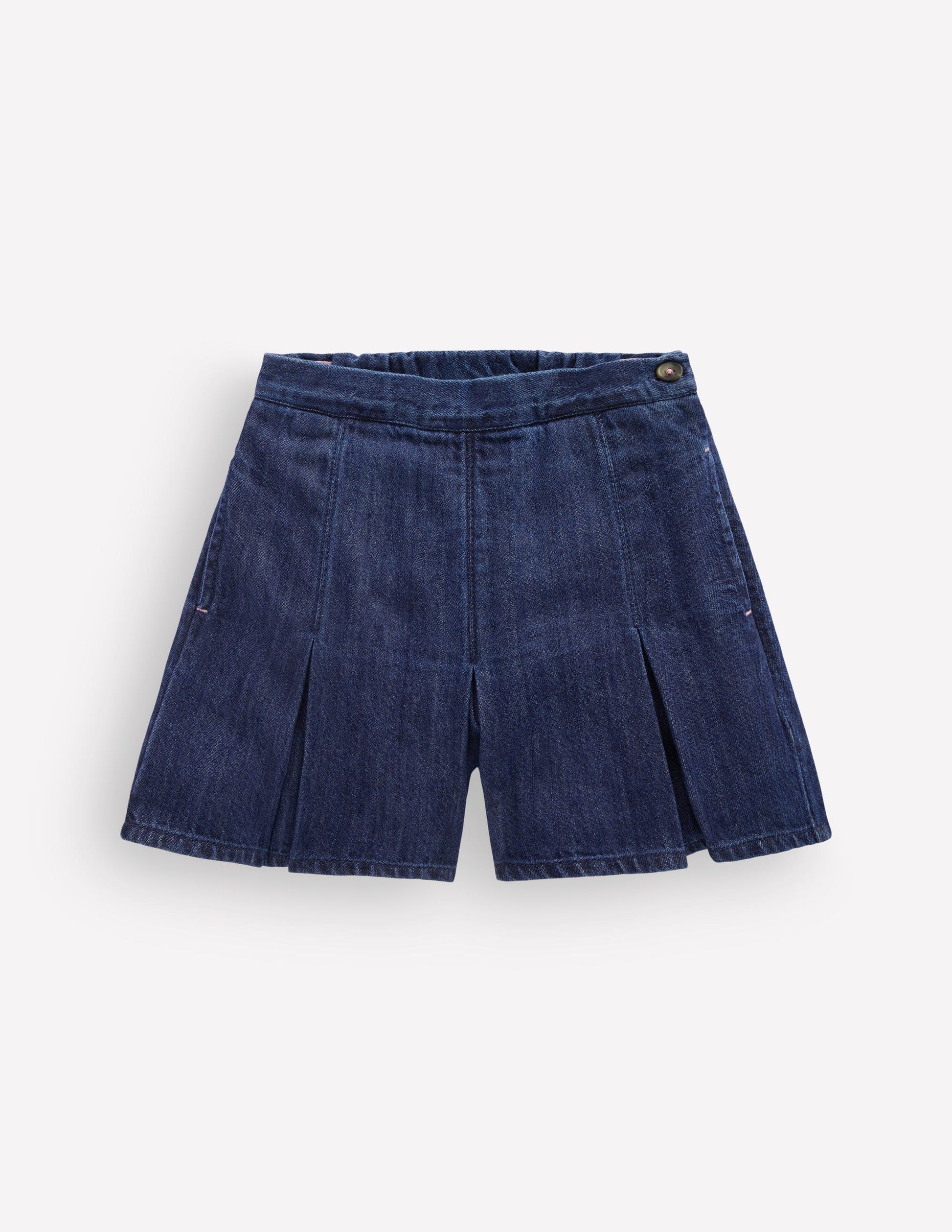 Pleated Skort-Denim-4
