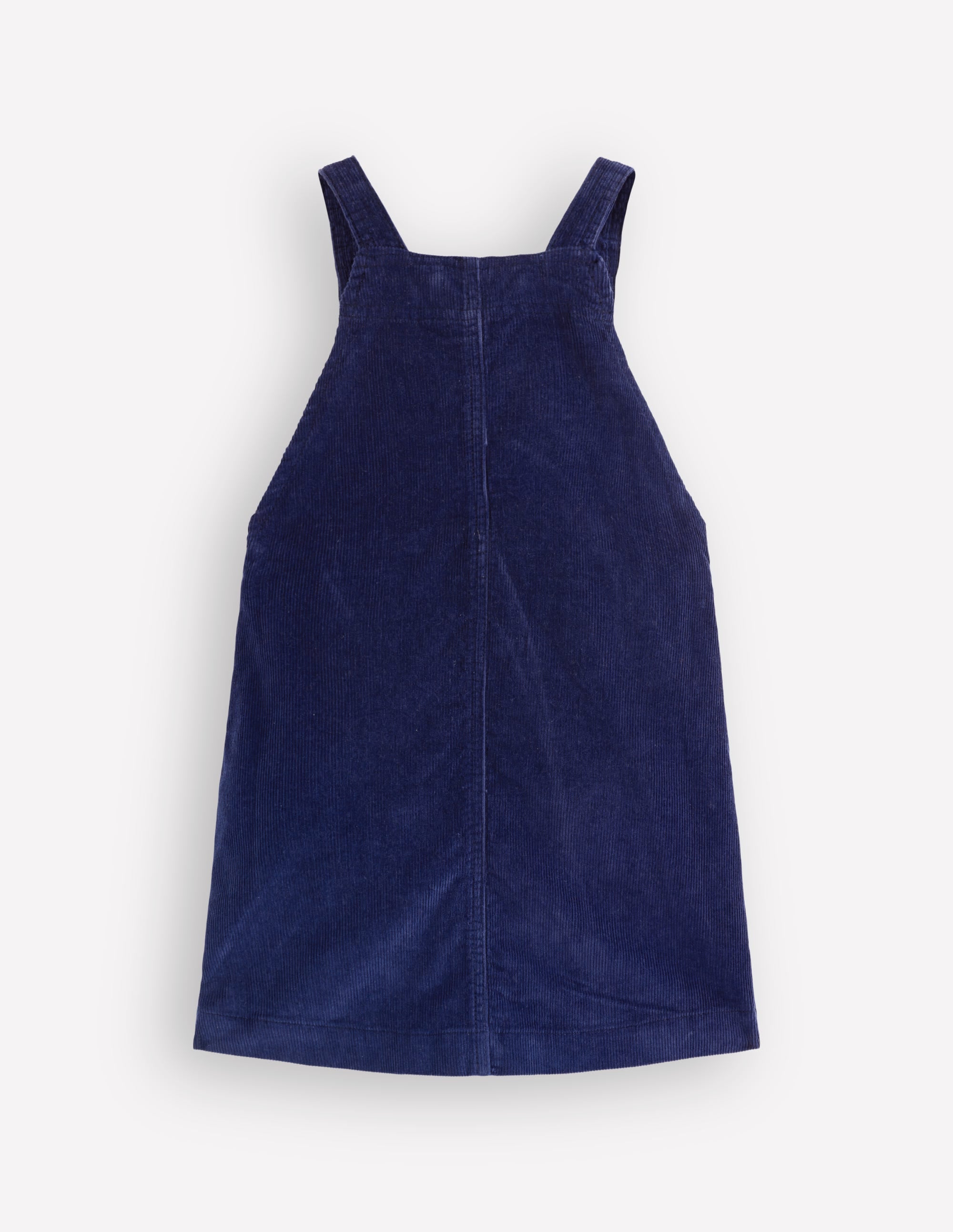 Adeline A-Line Dungarees Dress-Navy Cord - Image 2