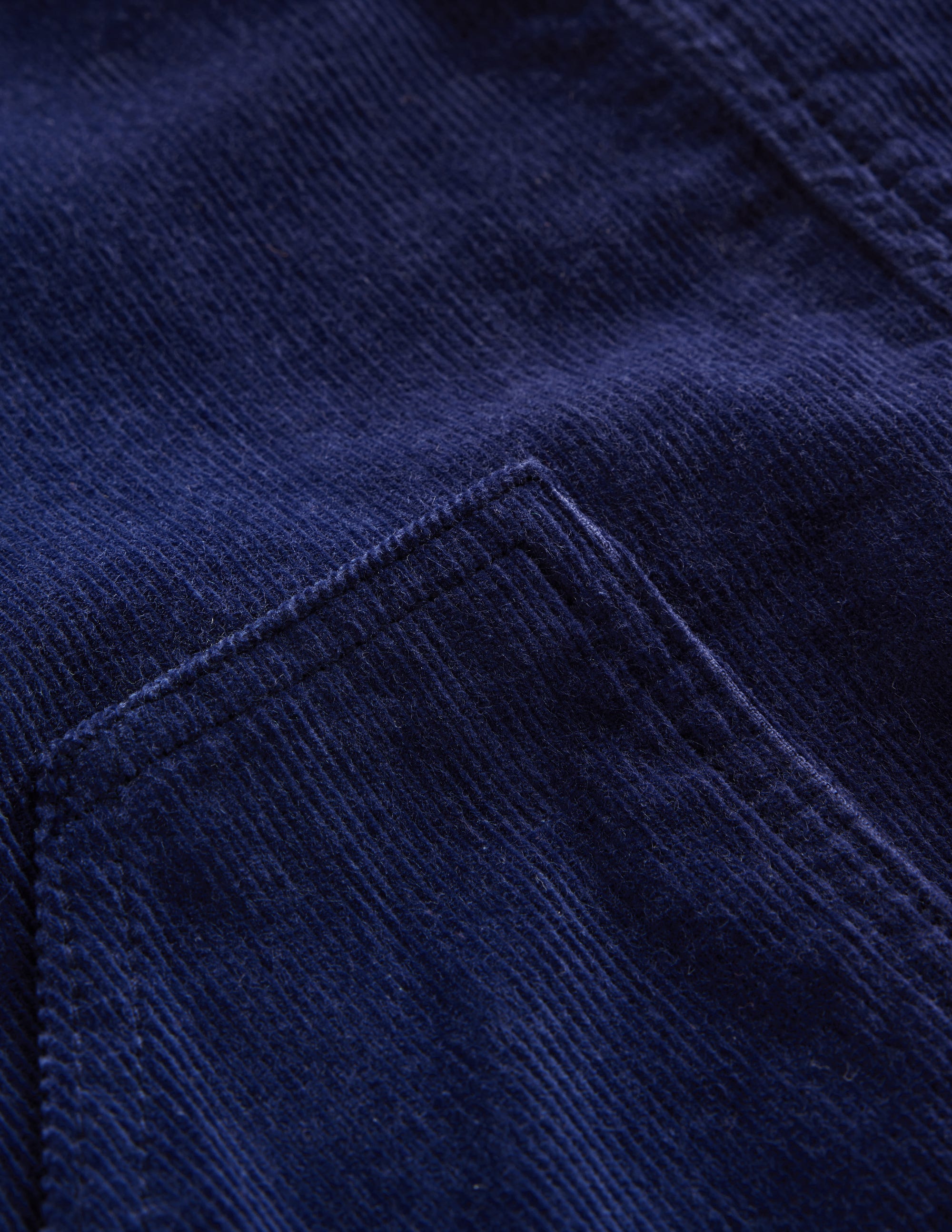 Adeline A-Line Dungarees Dress-Navy Cord - Image 3