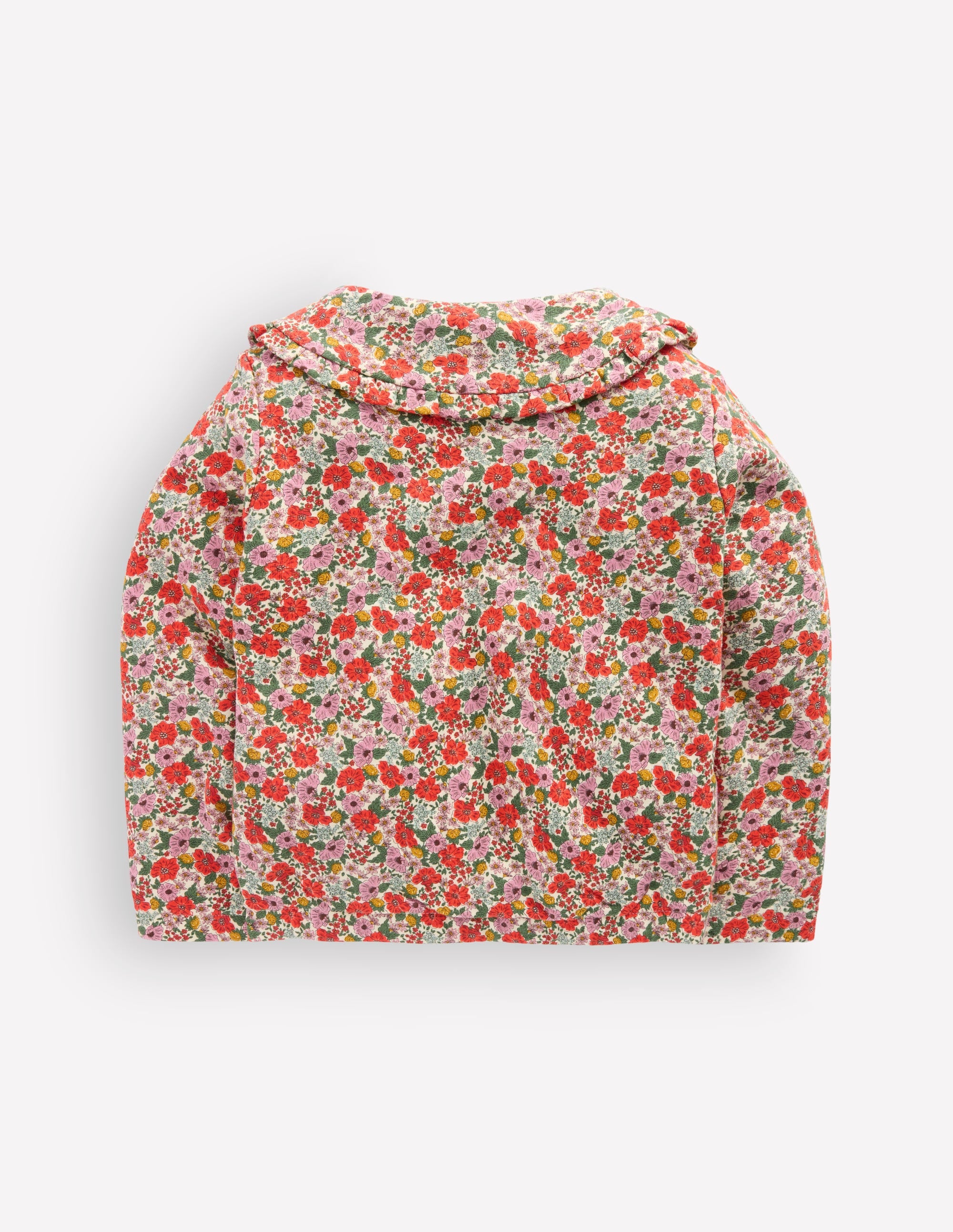 Printed Collared Zip-through-Floral - Image 3