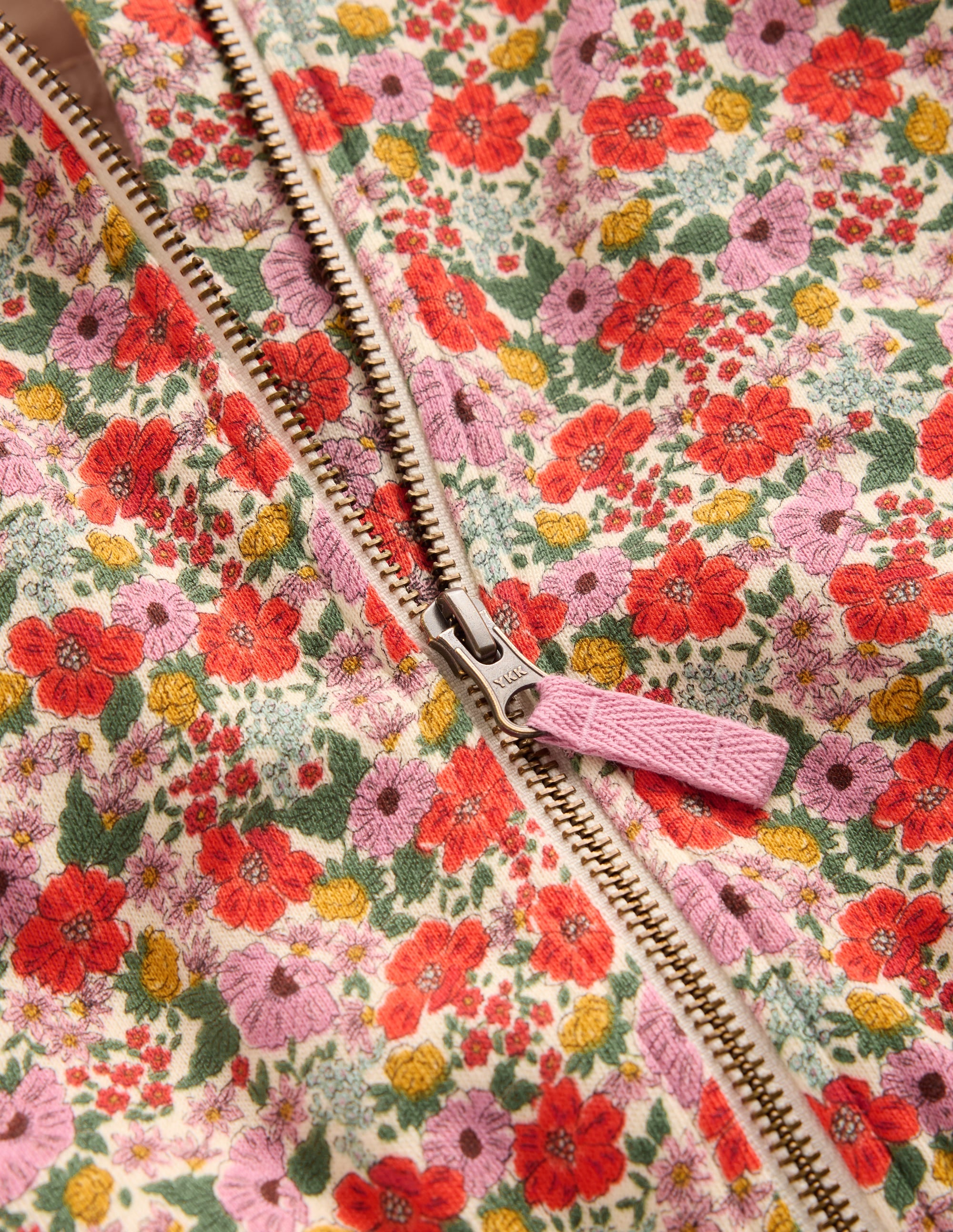 Printed Collared Zip-through-Floral - Image 4