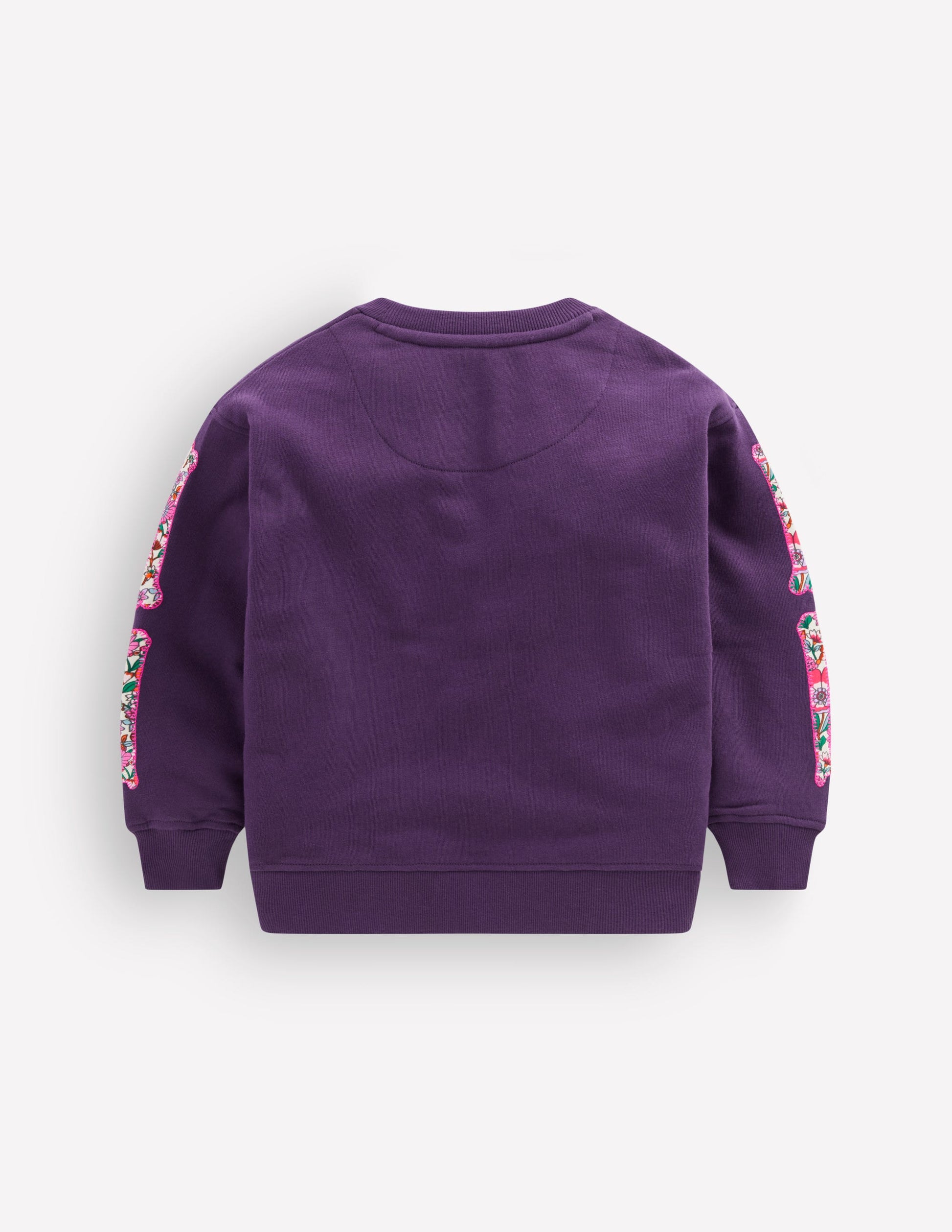 Bobbie Appliqué Sweatshirt-Calla Lily Purple Skeleton-4