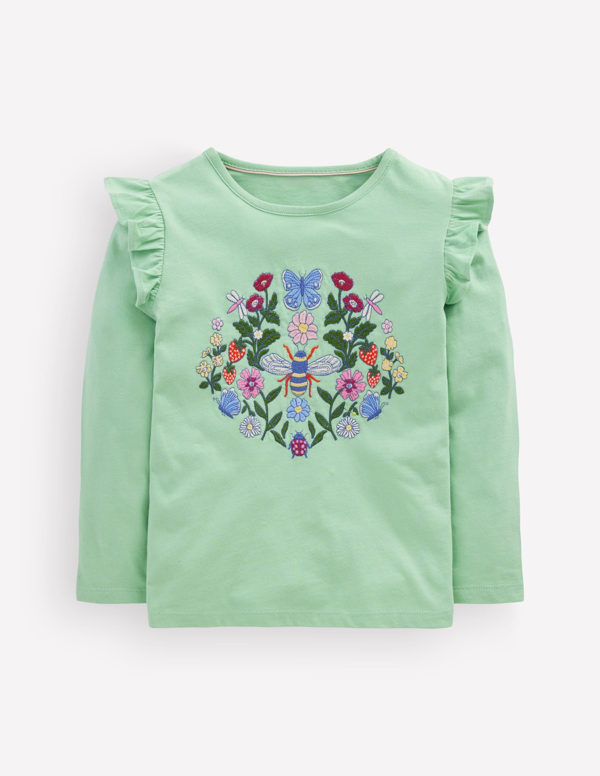 Long Sleeve Superstitch Tee-Pistachio Green Bee - Image 1