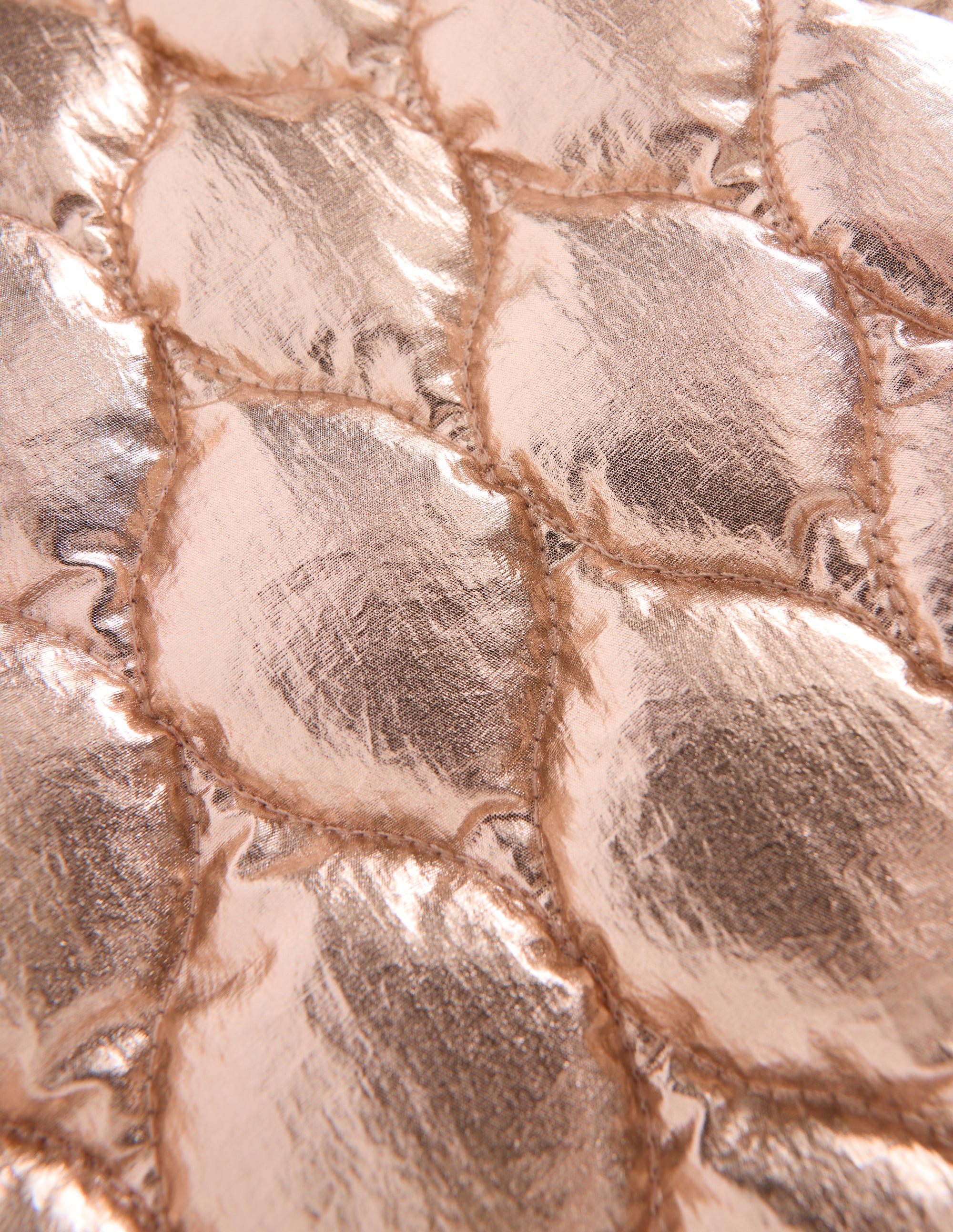 Quilted Bomber Jacket-Gold Metallic - Image 4