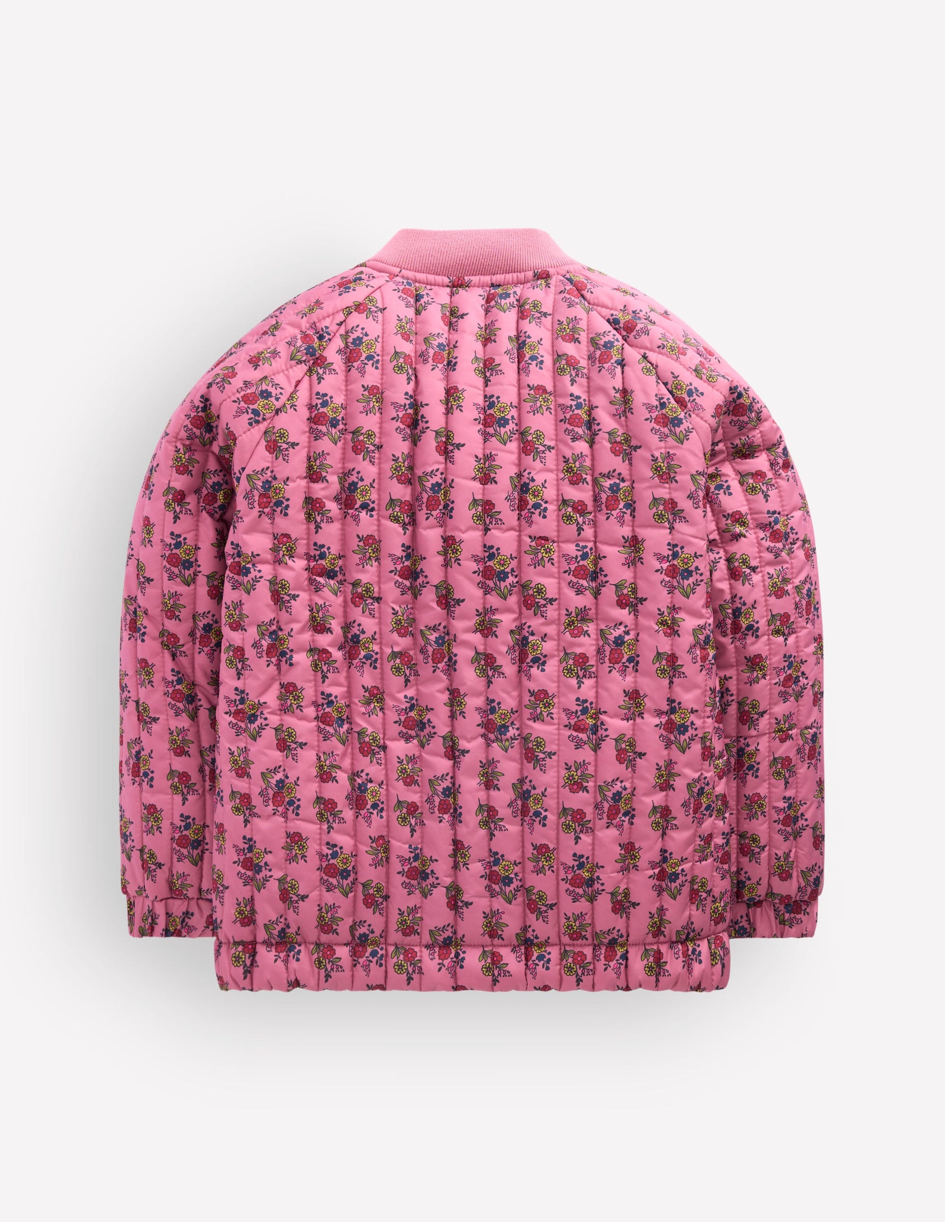 Quilted Bomber Jacket-Vintage Rose Sprouting Garden-2
