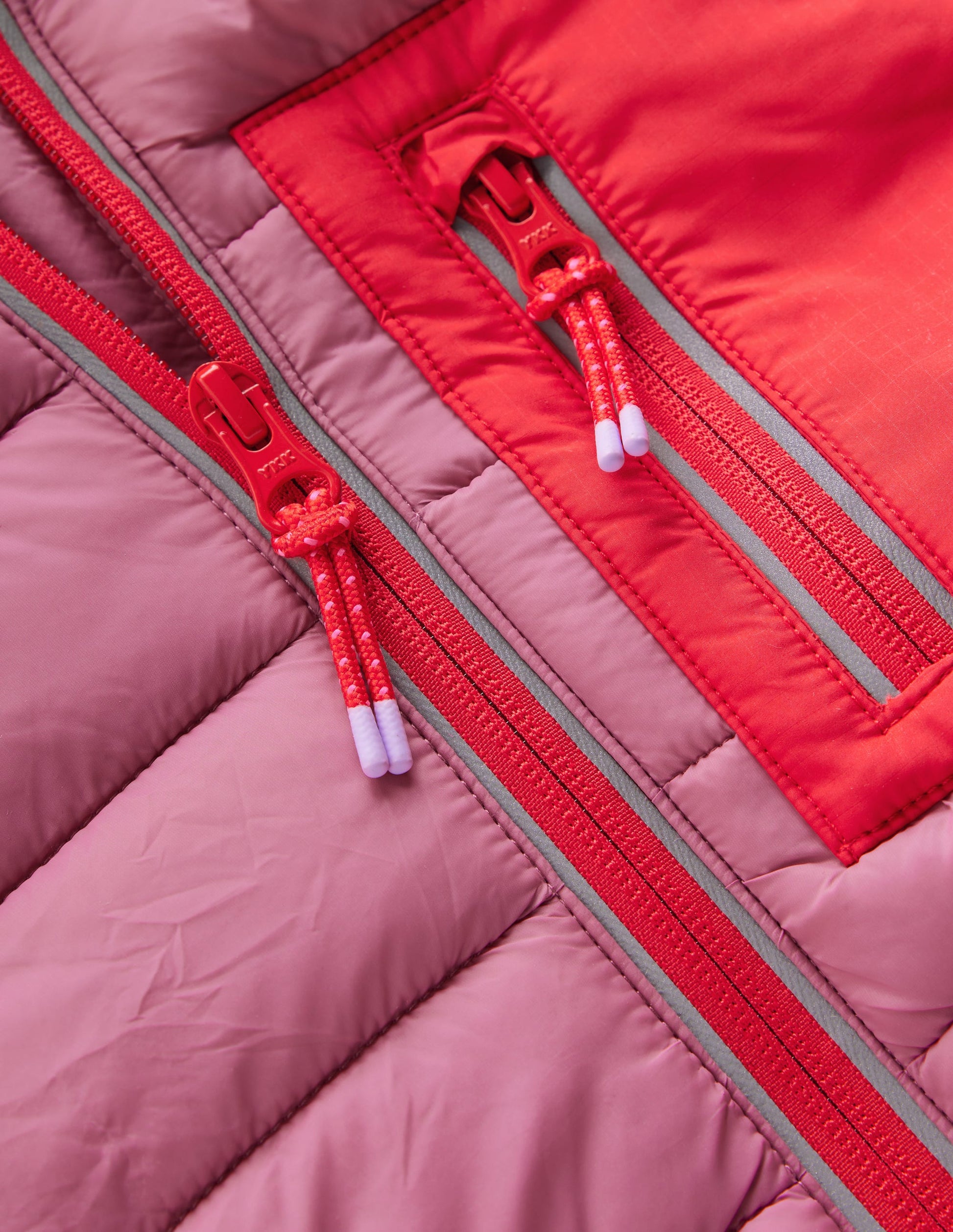 Pack-away Padded Jacket-Pink Heather-5