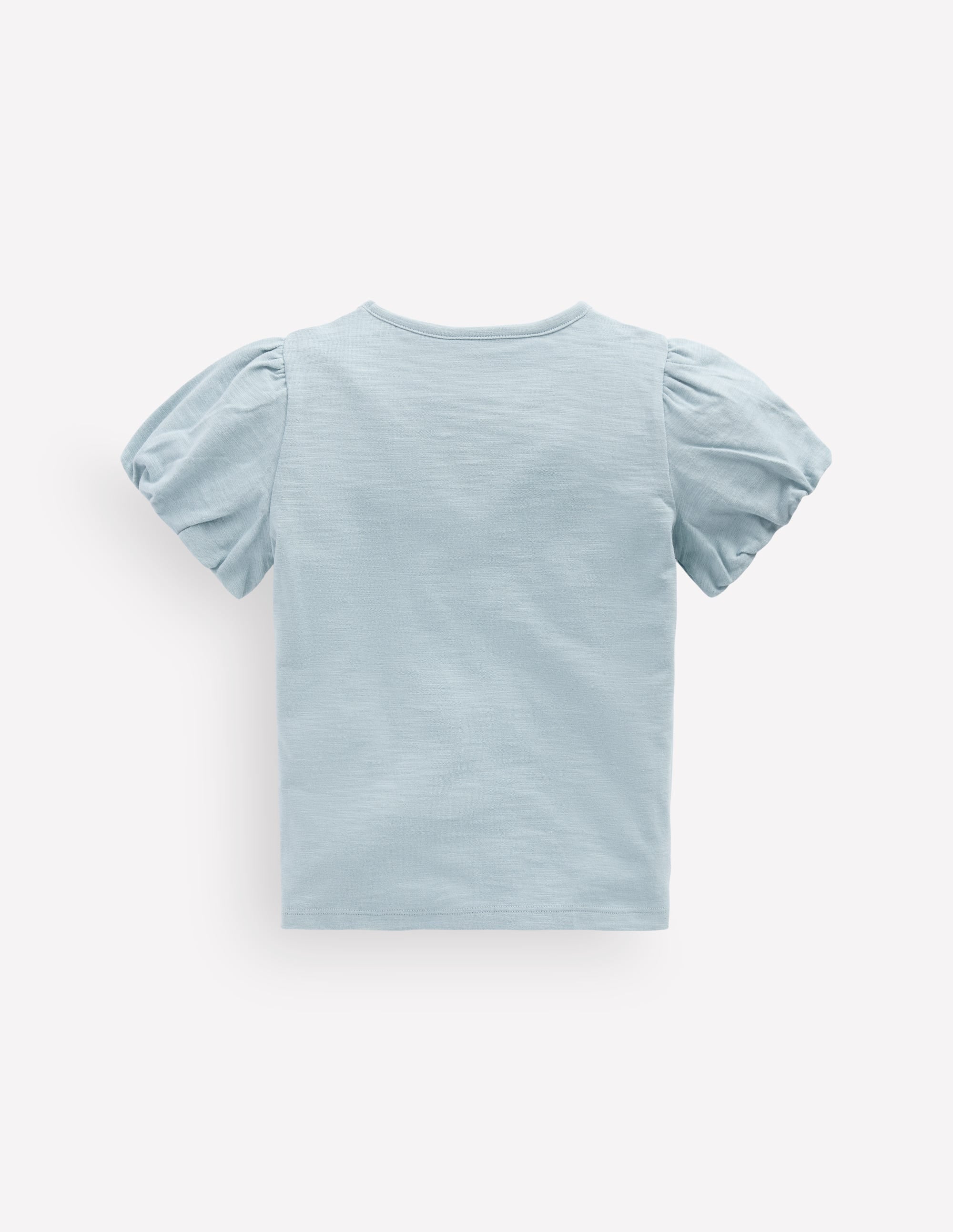 Puff Sleeve Jersey Top-Cornish Blue - Image 2