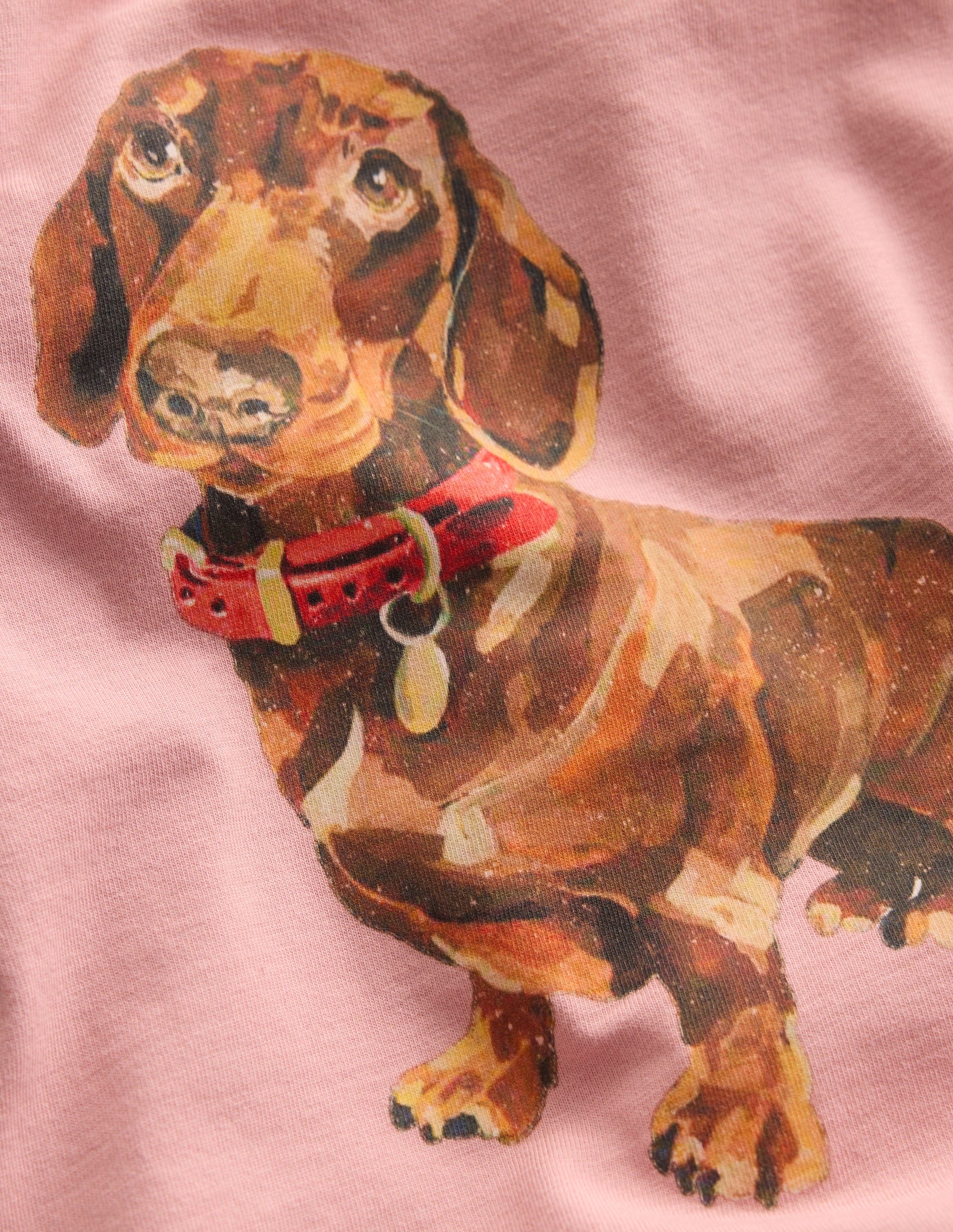 Short Sleeve Printed T-shirt-ZEPHYR SAUSAGE DOG-3