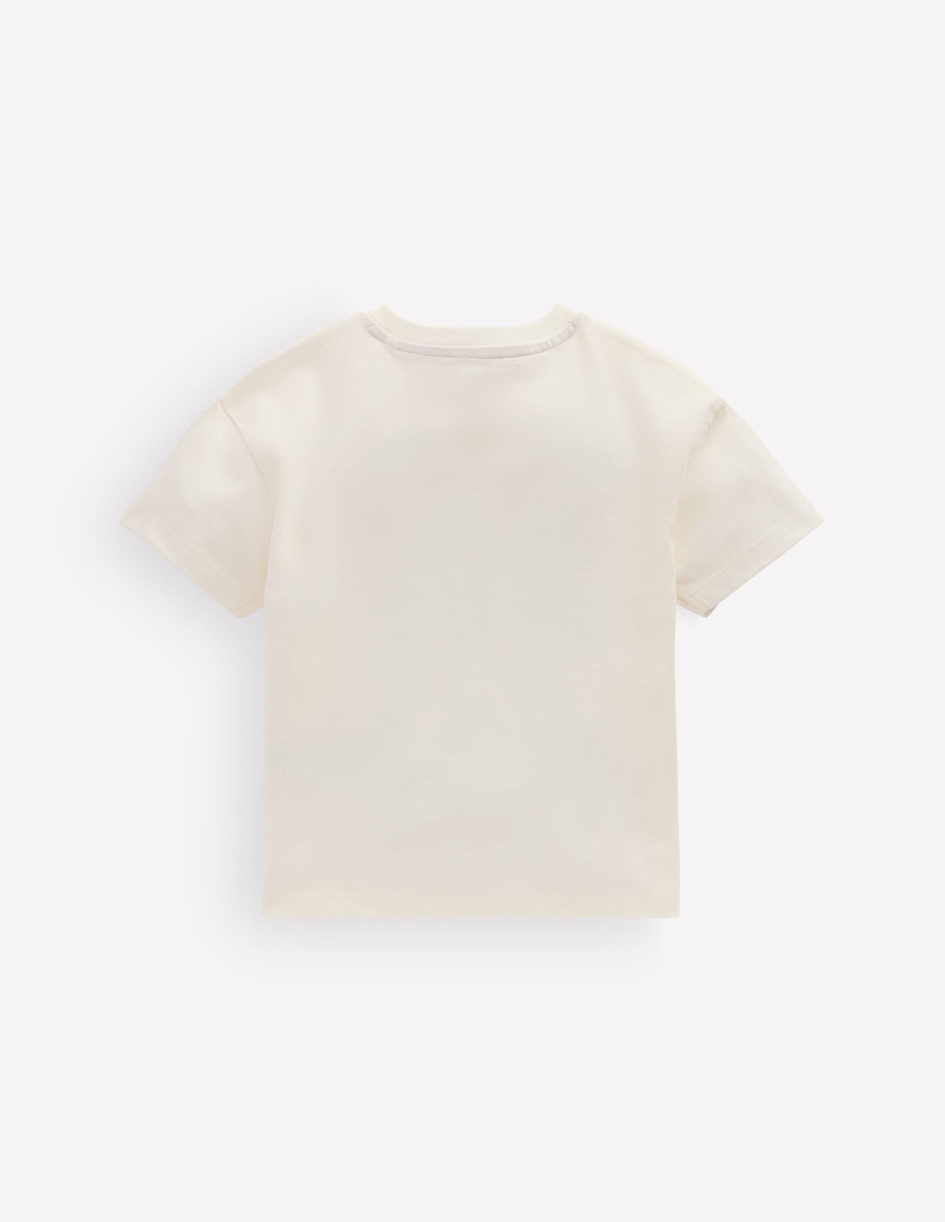 Short Sleeve Printed T-shirt-Soft Ivory Cats-2