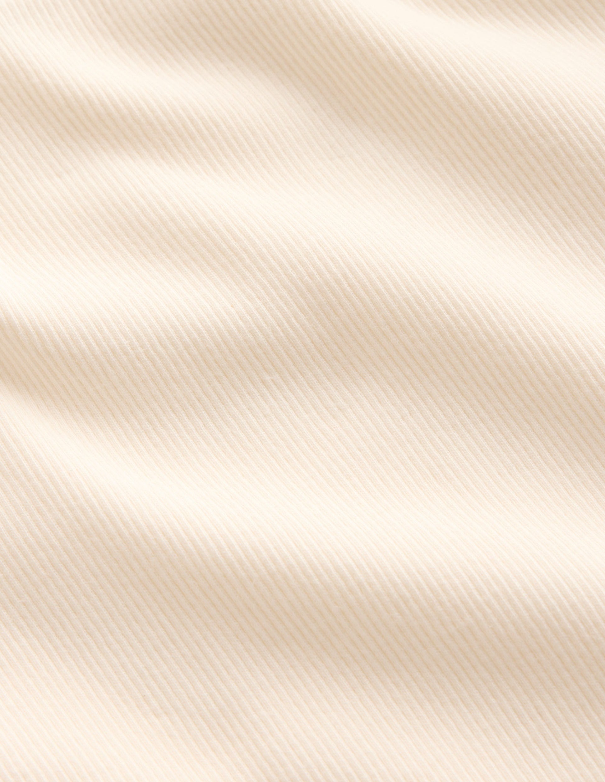 Ribbed Long Sleeve T-shirt-Soft Ivory-3