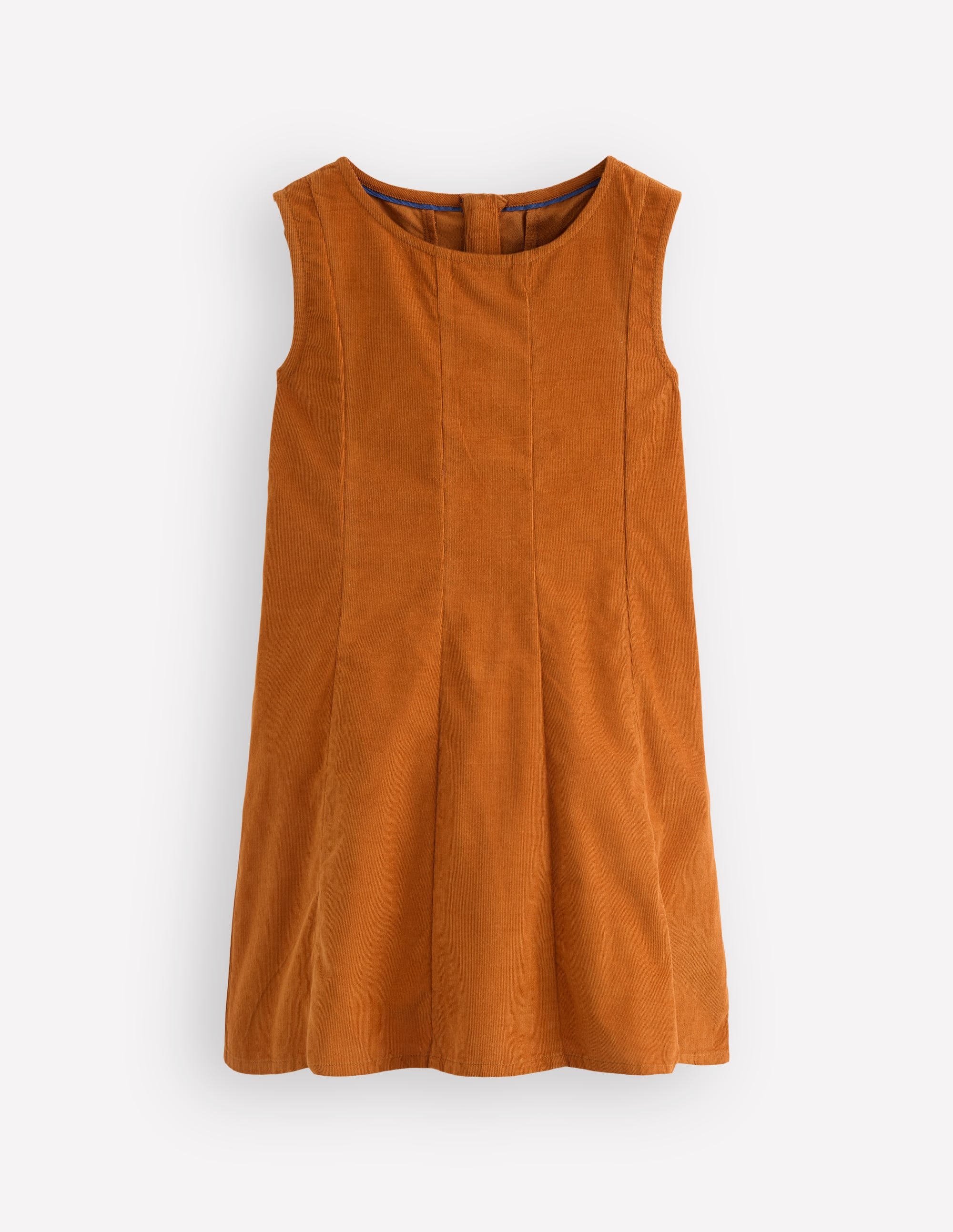 Willa Pinafore Dress-Cognac - Image 1