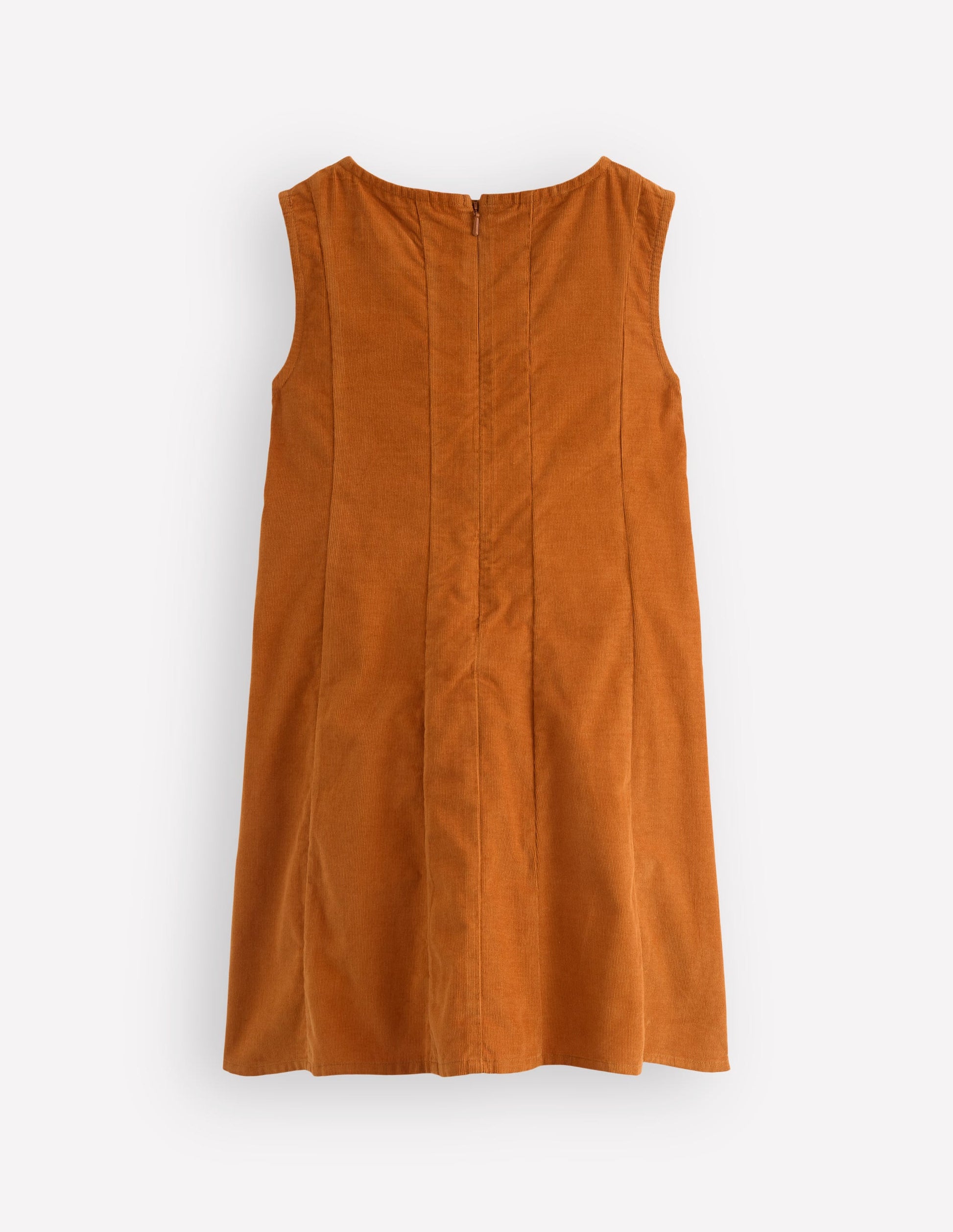 Willa Pinafore Dress-Cognac-2