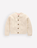 Chunky Everyday Cardigan-Ecru Marl