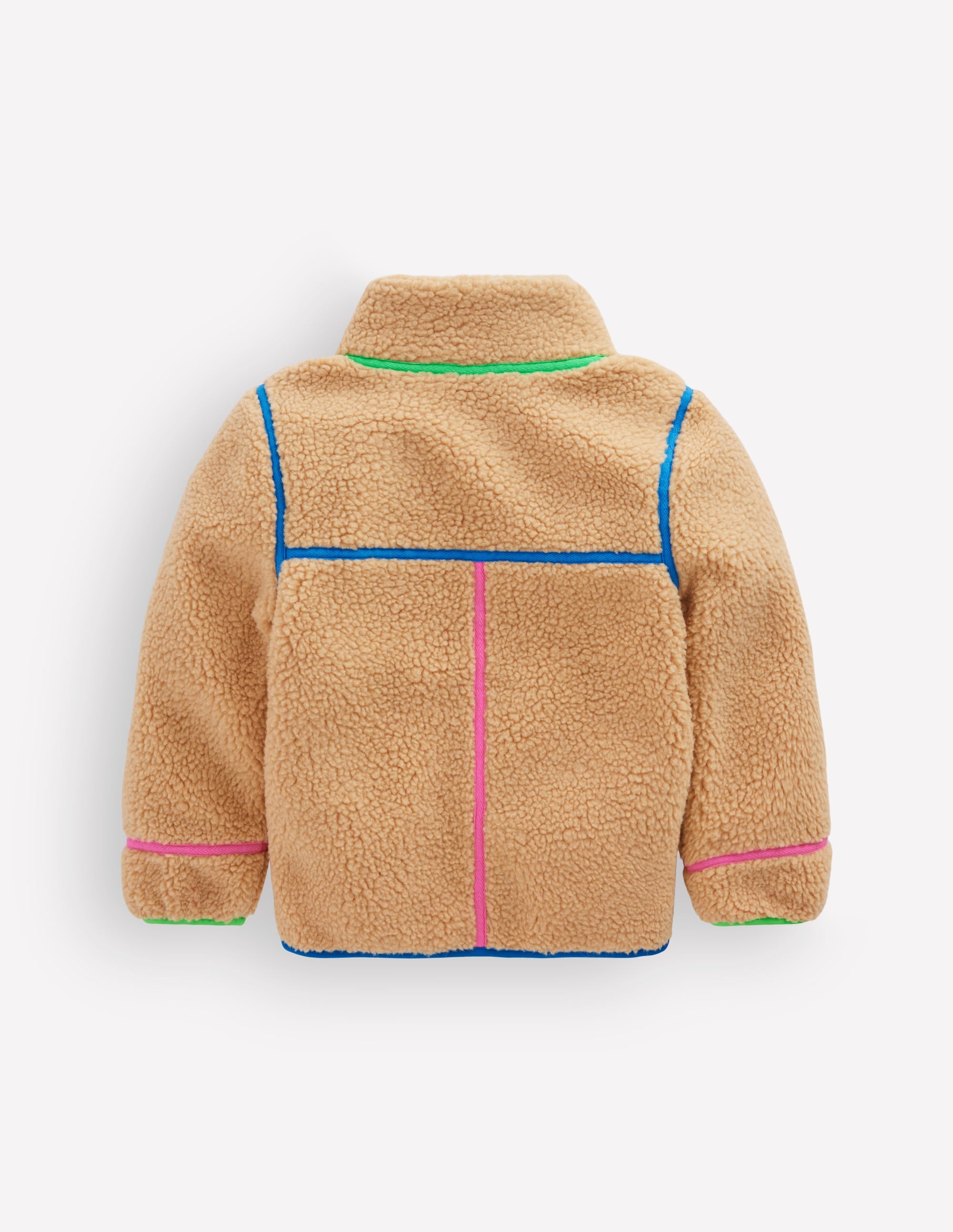 Fun Borg Mix Fleece-Rainbow Trim Borg - Image 3