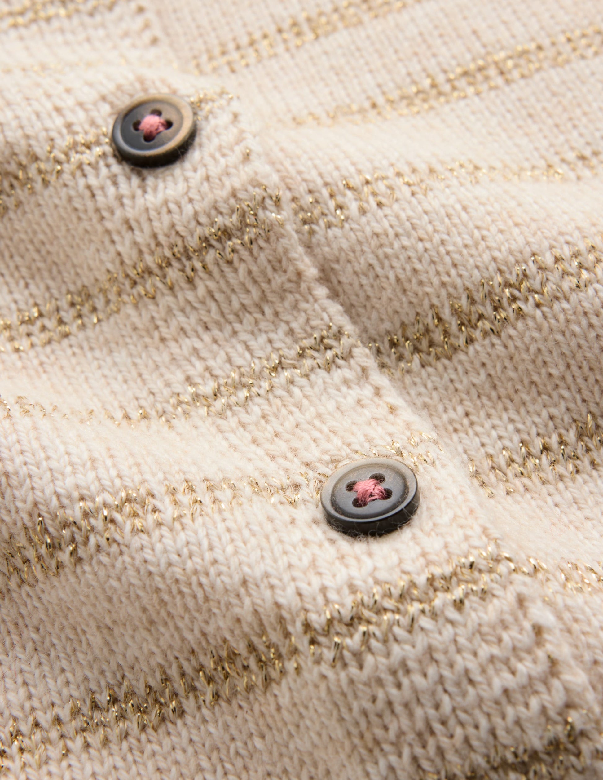 Pretty Peplum Cardigan-Oatmeal Marl Sparkle Stripe-5